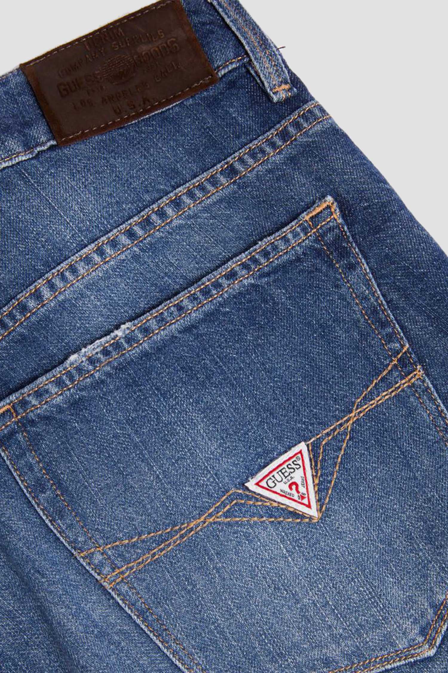 Чоловічі сині джинсові шорти Guess M2GD03.D4MI1;MAXI