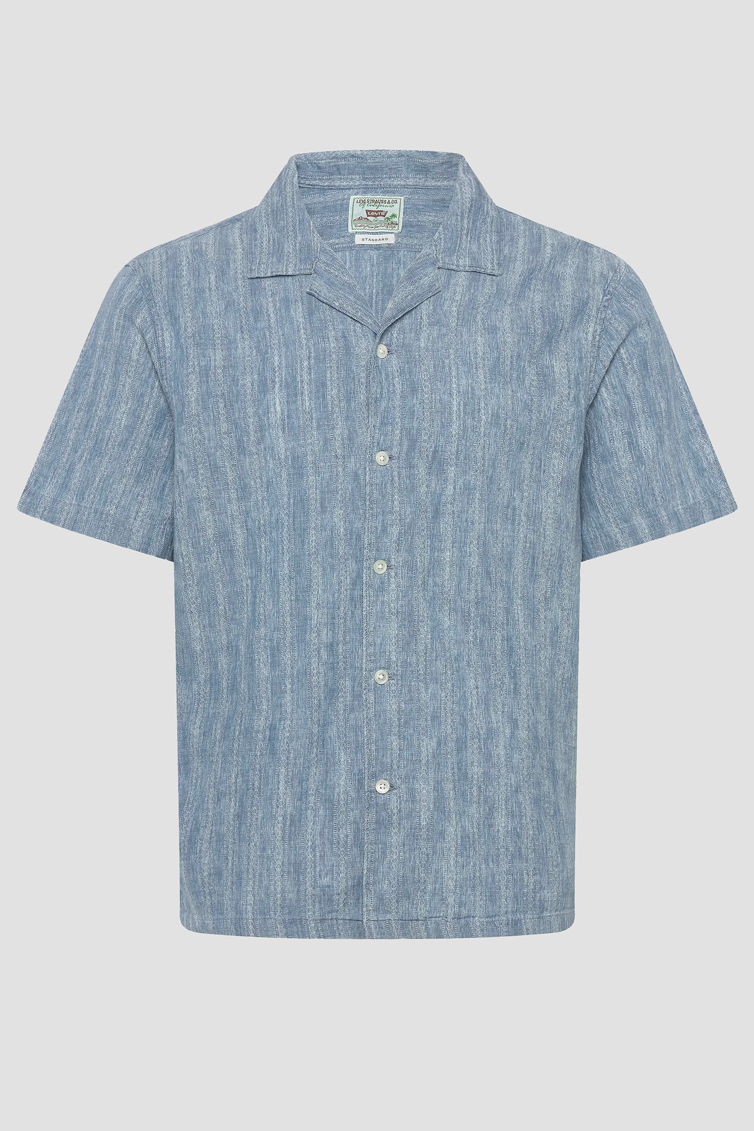 Мужская голубая рубашка в полоску Levi’s® 005H5;0000
