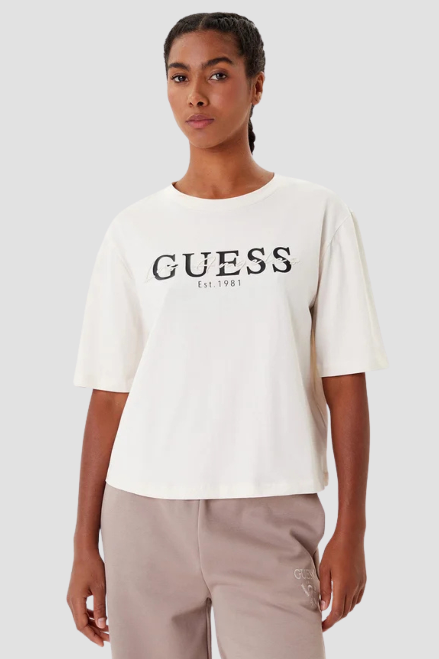 Жіноча біла футболка Guess V5YI02.I3Z14;G1O6