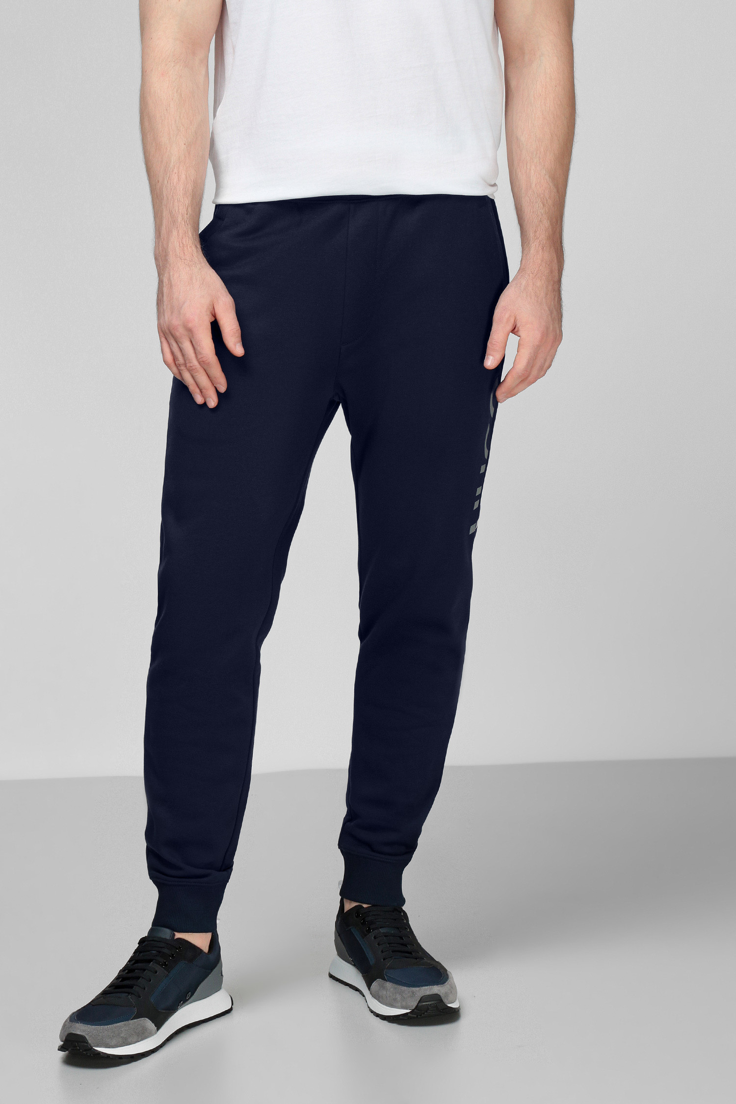 Мужские темно-синие спортивные брюки HUGO 50461618;405