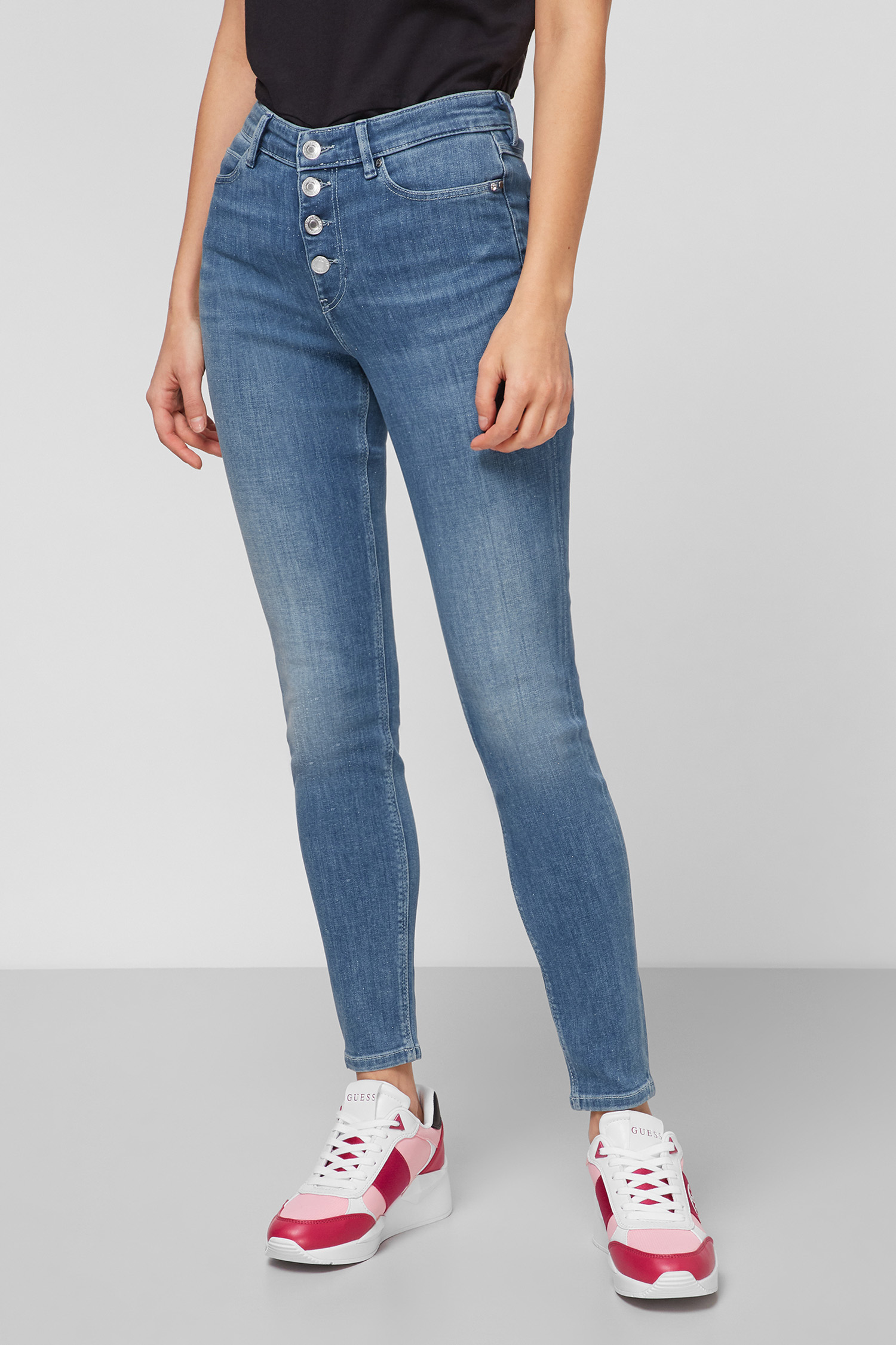 Жіночі сині джинси 1981 Skinny High Guess W1RA28.D4AK4;ALBG