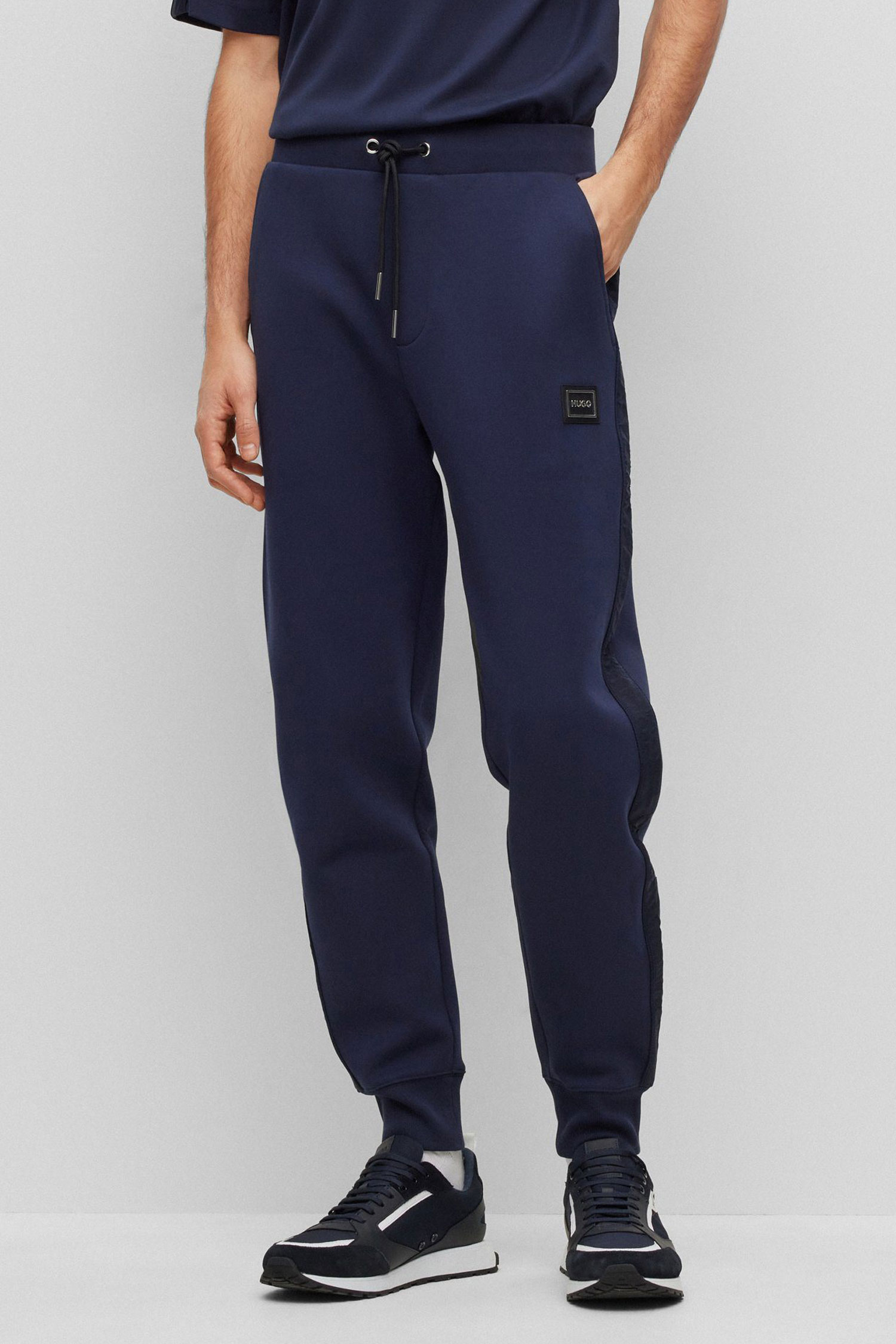 Мужские темно-синие спортивные брюки HUGO 50485256;405