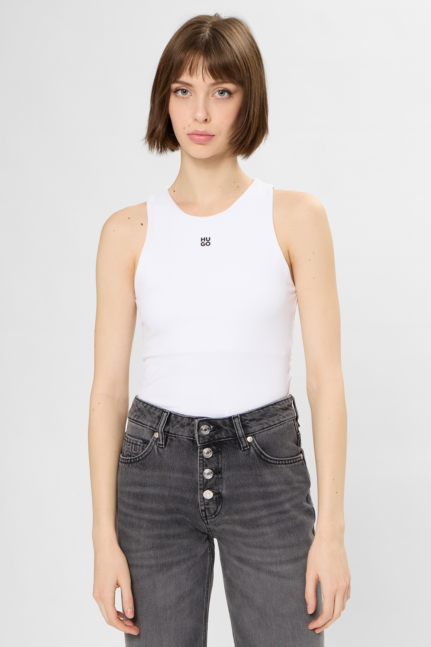 Жіноче біле боді HUGO 50545196;100