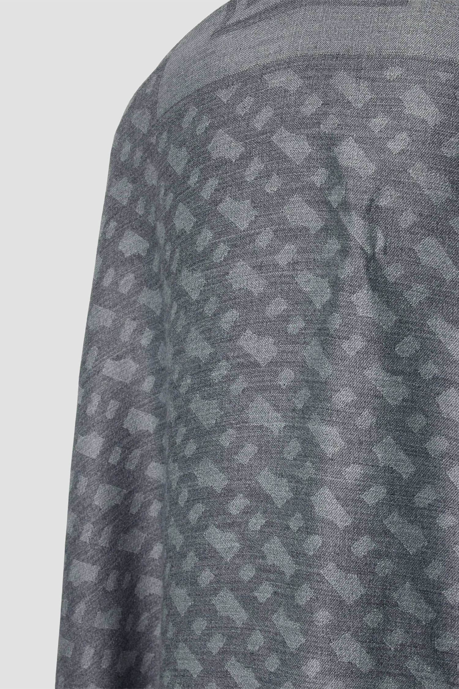 Женское серое пончо с узором BOSS 50521516;001