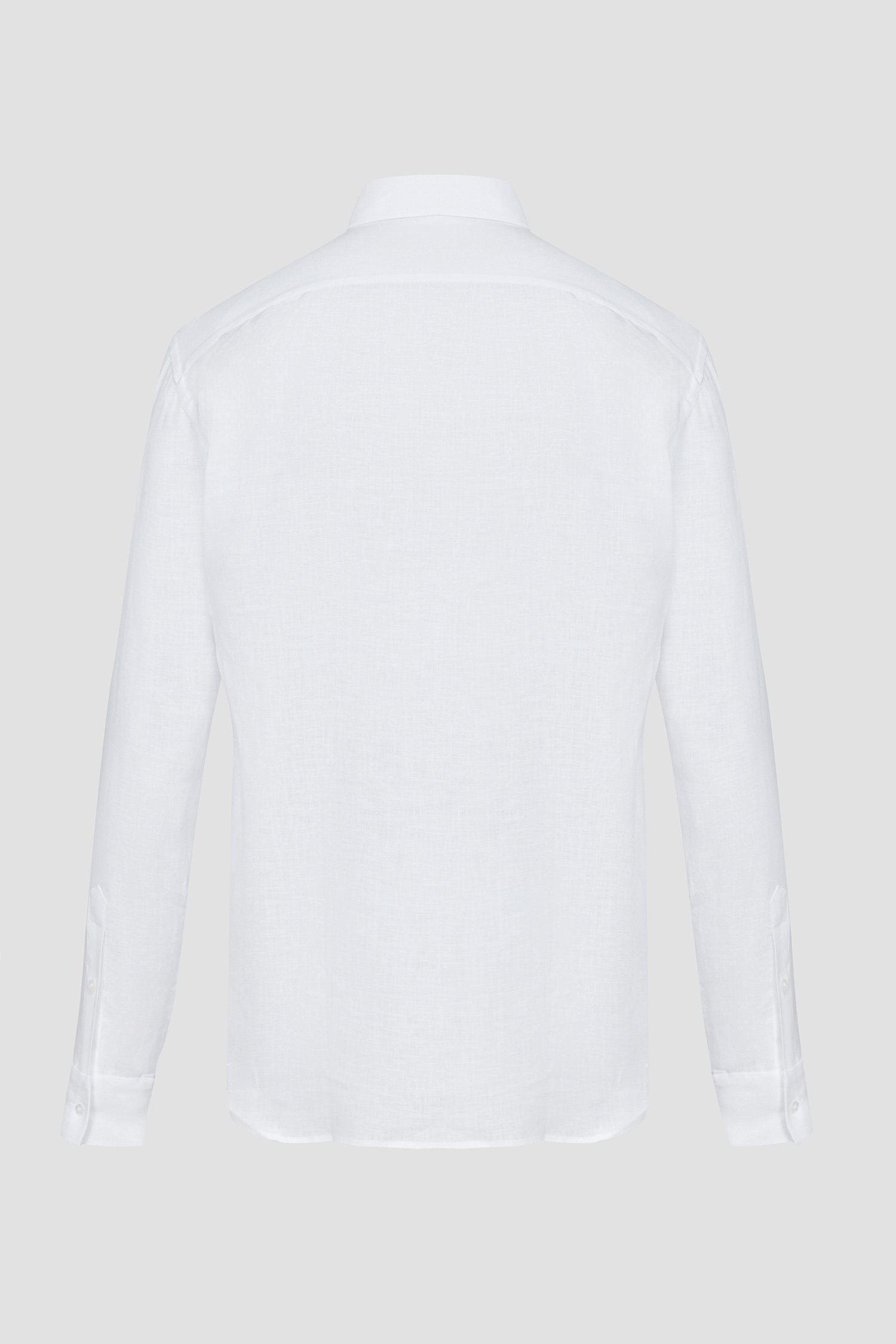 Мужская белая льняная рубашка Karl Lagerfeld 542667.605000;10