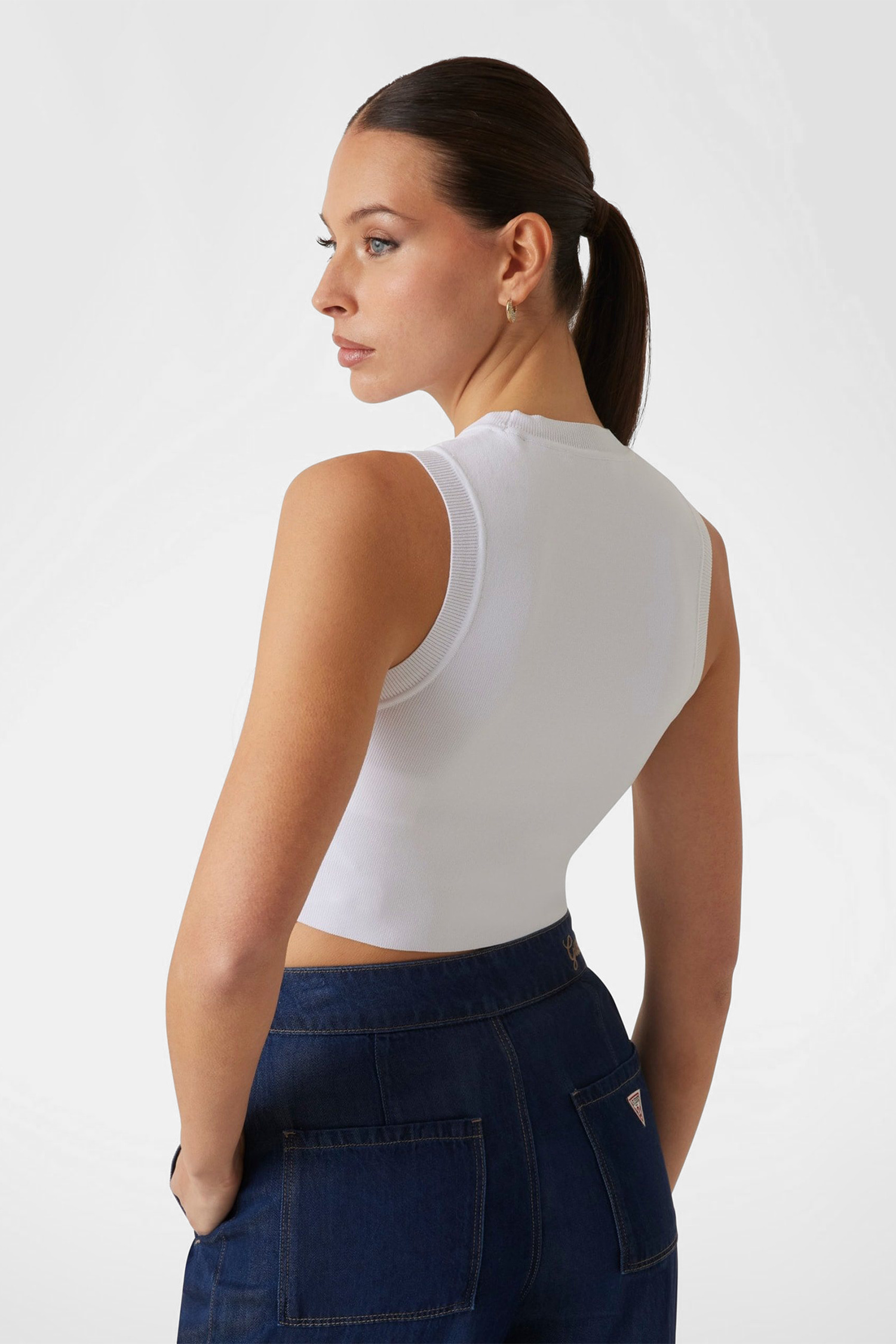 Женский белый топ Guess W4GZ34.Z3F40;G011