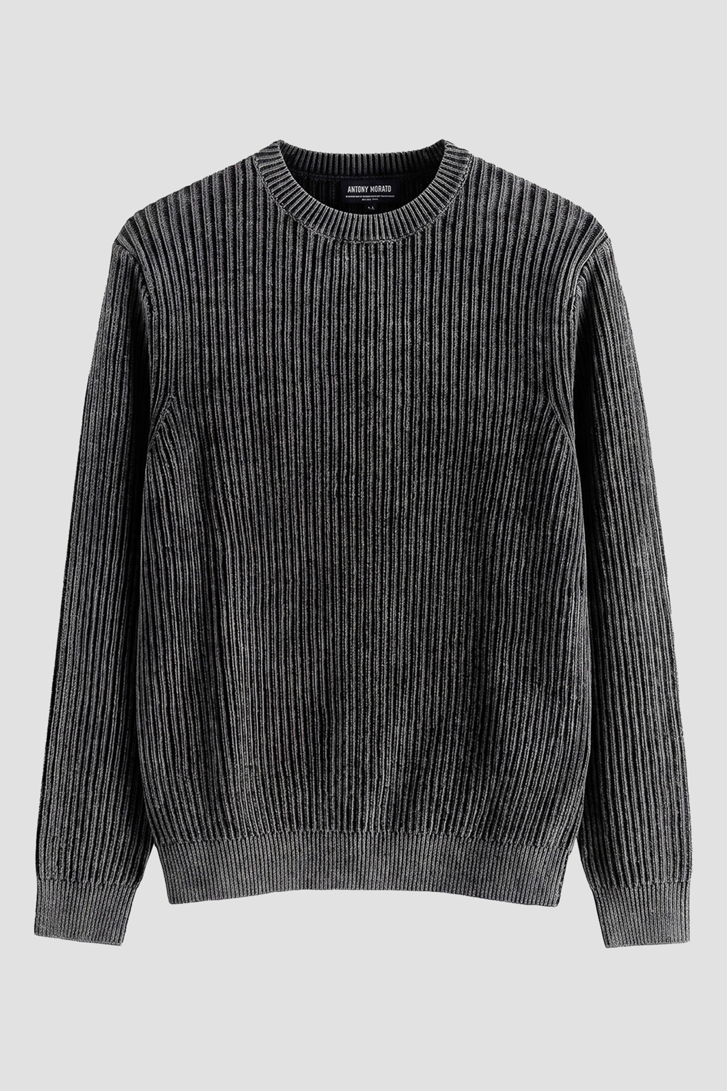 Мужской черный джемпер Antony Morato MMSW01613.YA100077;9000