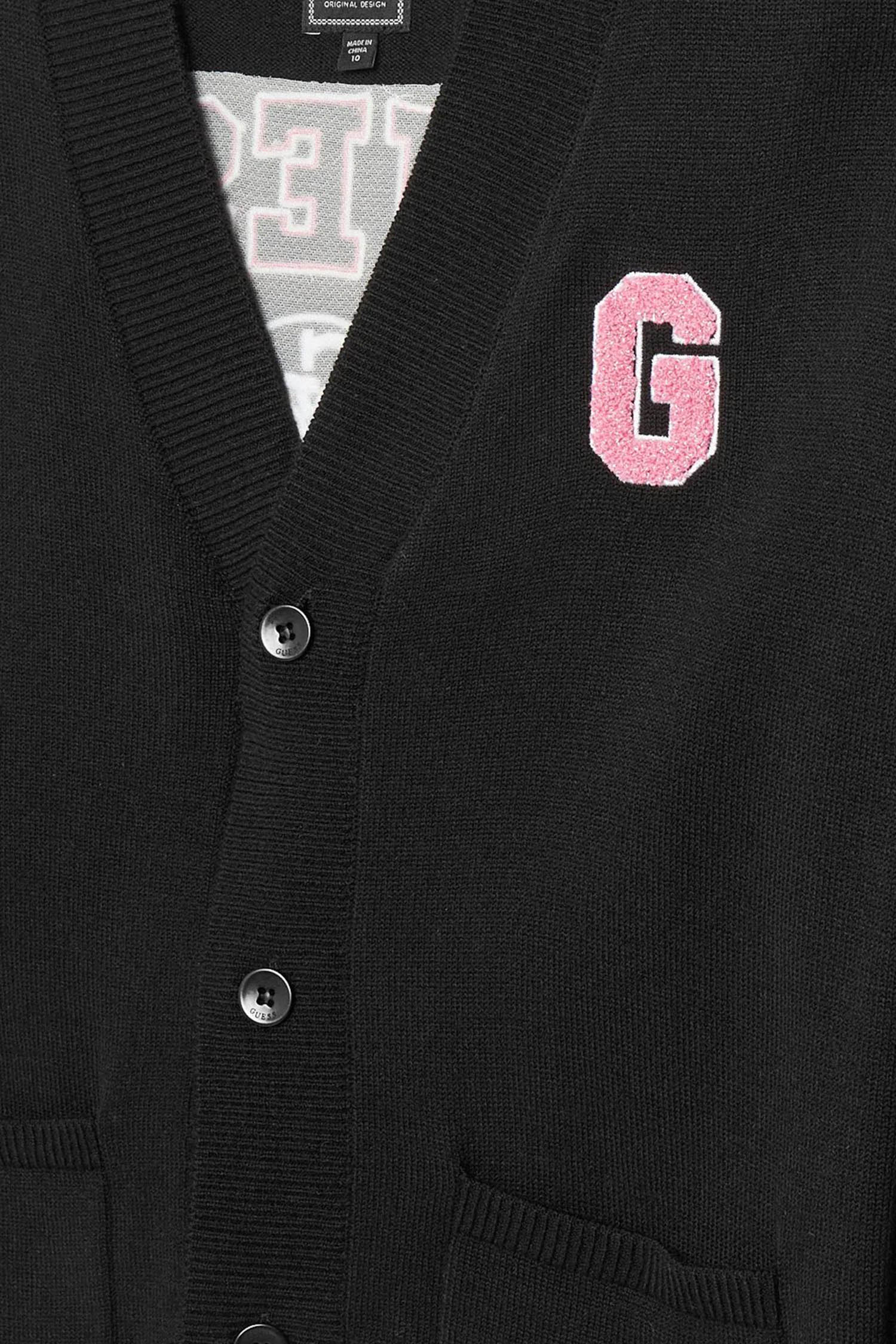Дитячий чорний кардиган Guess Kids J5YR11.Z3OF0;JBLK