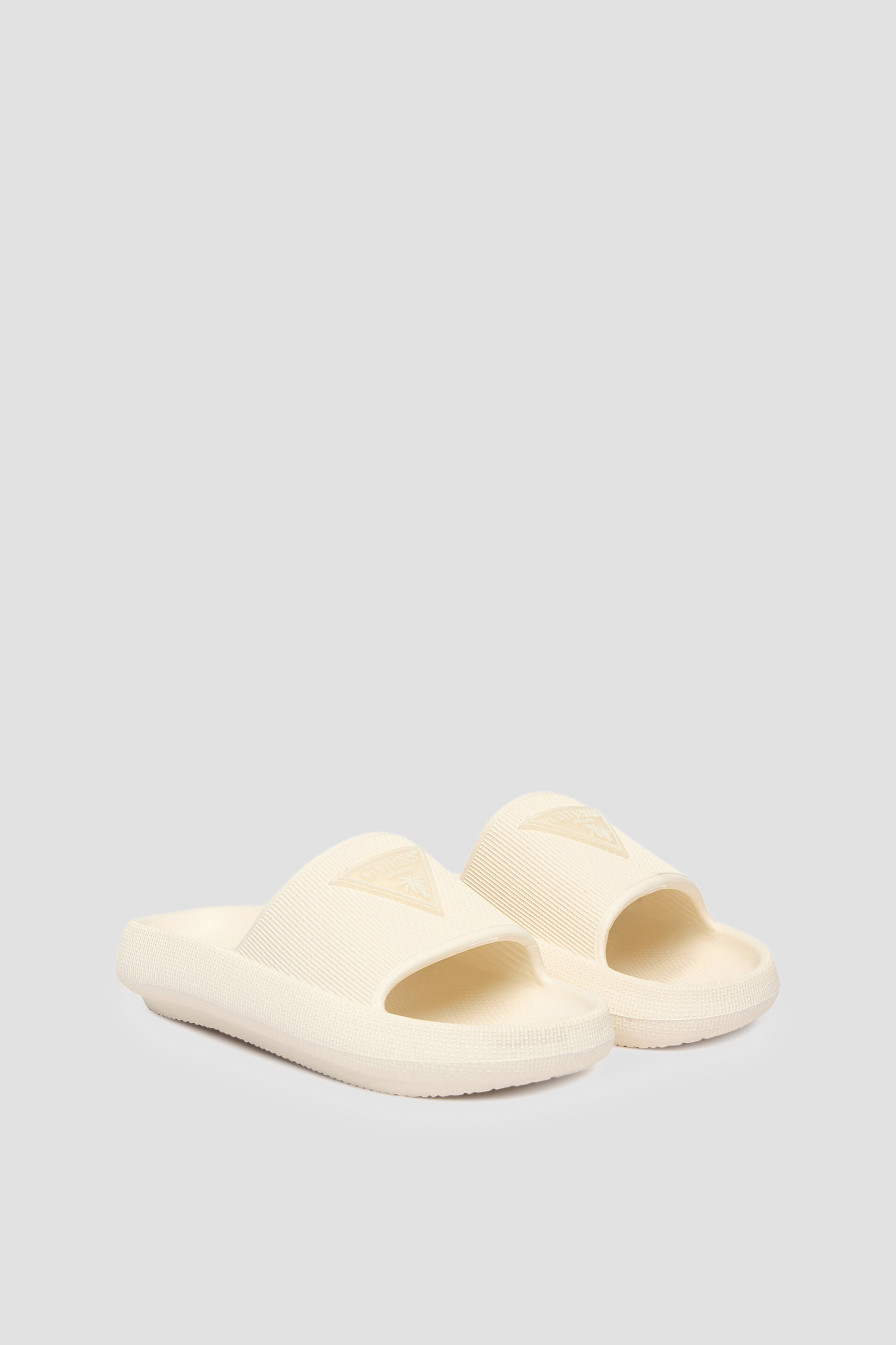 Женские белые слайдеры Guess E6GZ19.WG5X0;MLK