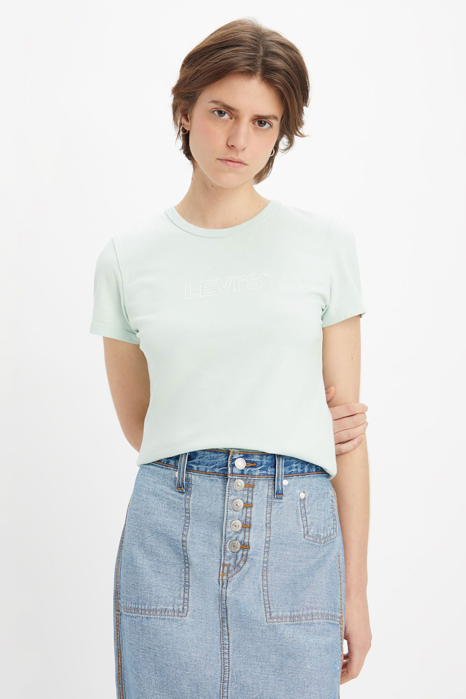 Женская мятная футболка Levi’s® 17944;0034