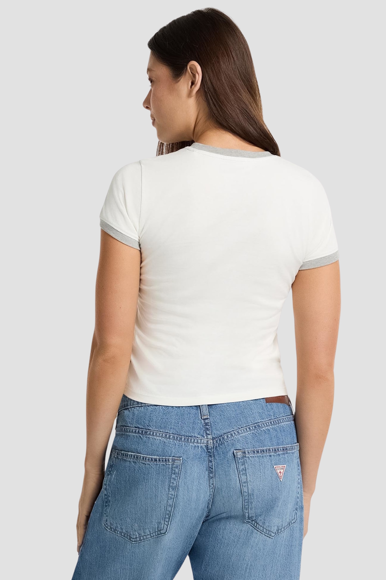 Женская белая футболка Guess Jeans W5GI35.KCTX1;H016