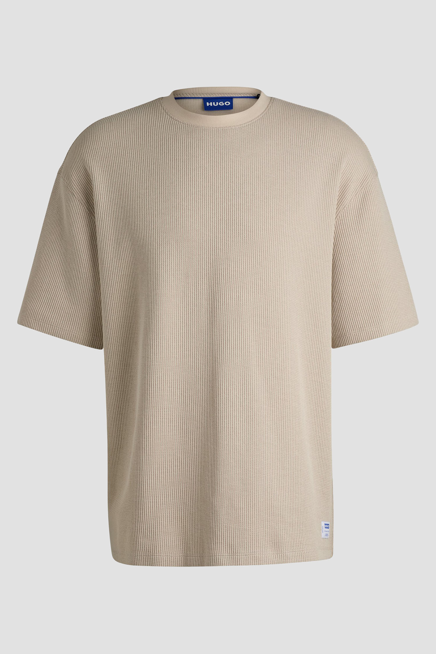 Мужская бежевая футболка HUGO BLUE 50534434;121