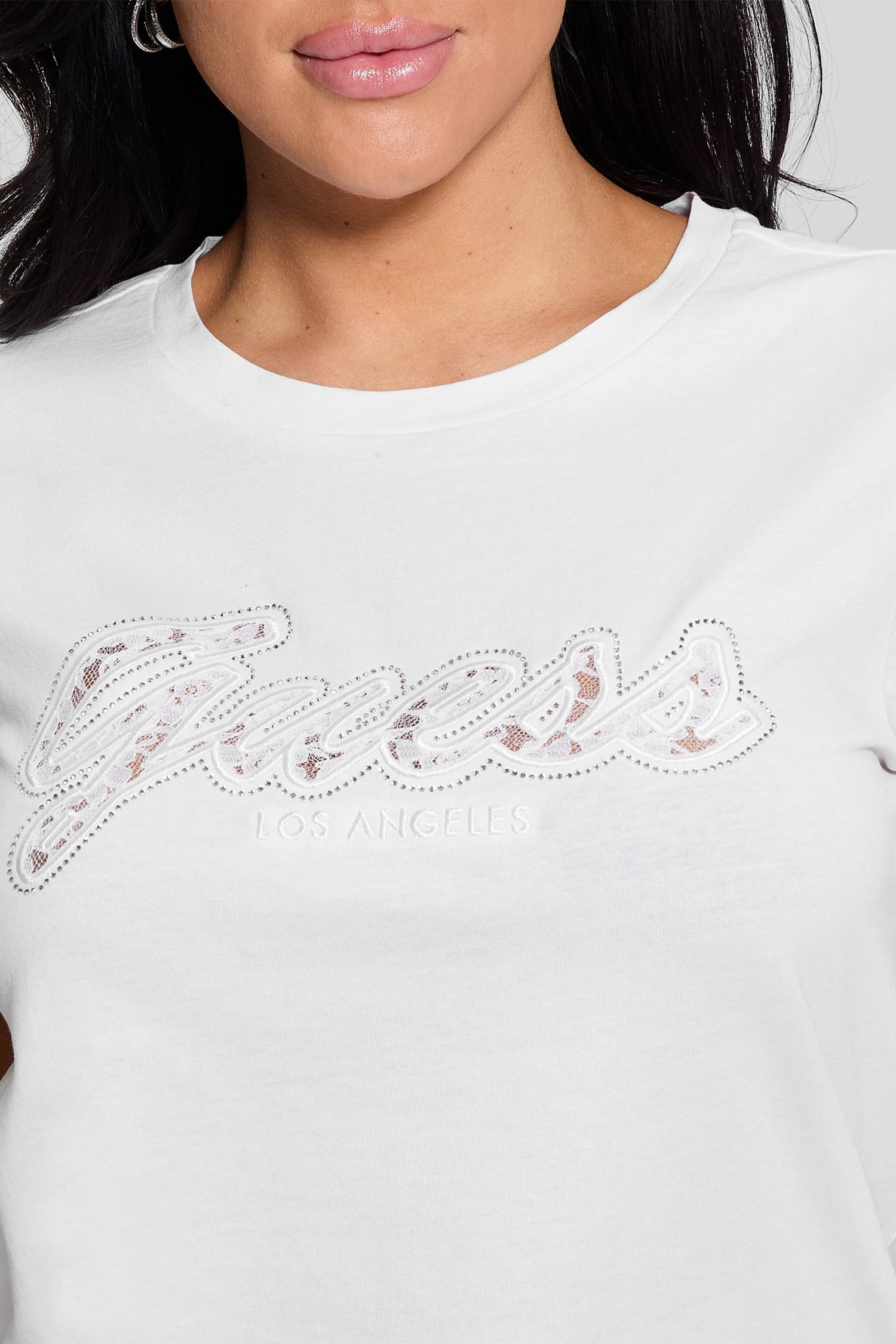 Женская белая футболка Guess W5RI08.K9RM1;G011