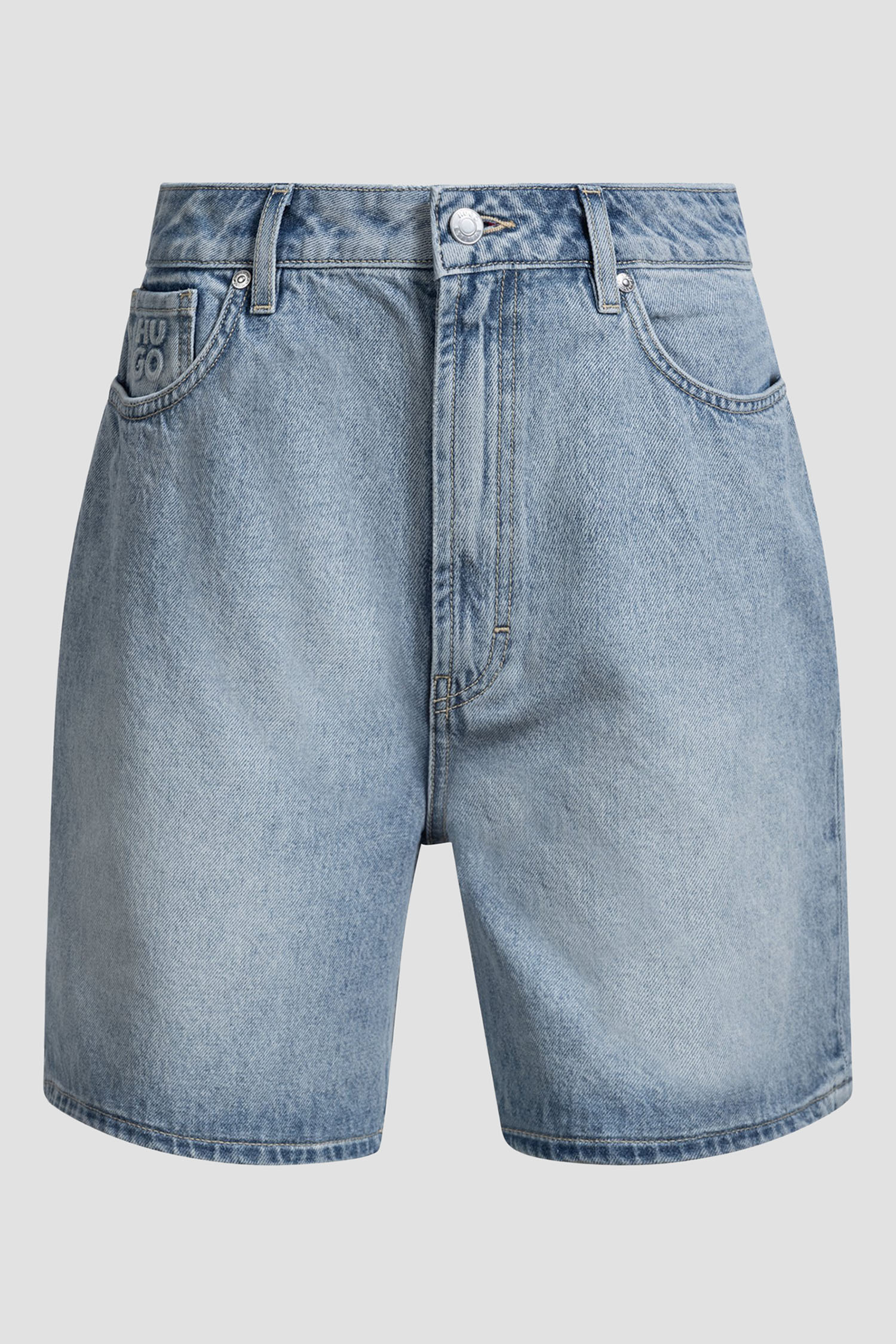 Жіночі блакитні джинсові шорти HUGO 50538863;440