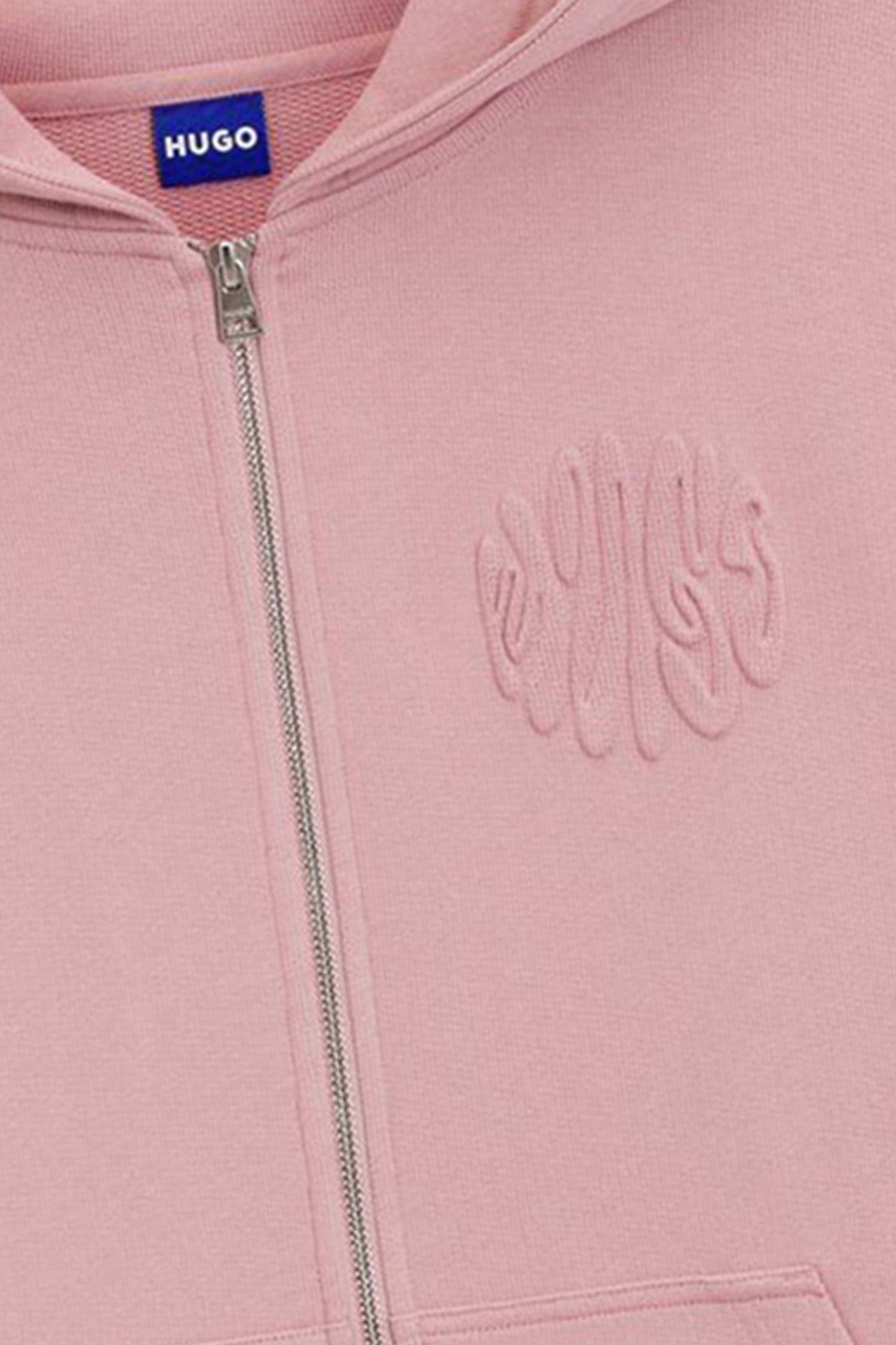 Жіноча рожева кофта на блискавці HUGO BLUE 50553980;681