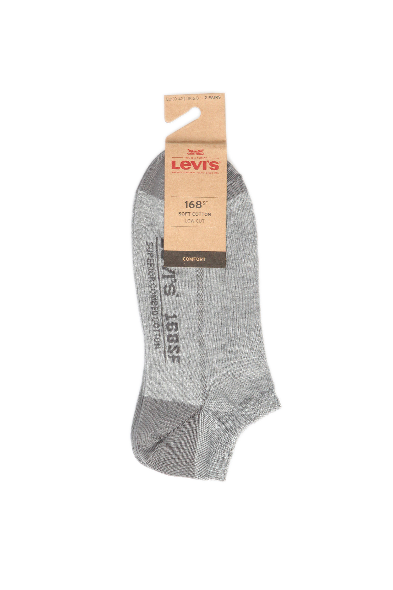 Мужские серые носки (2 пары) Levi’s® 43002001;758