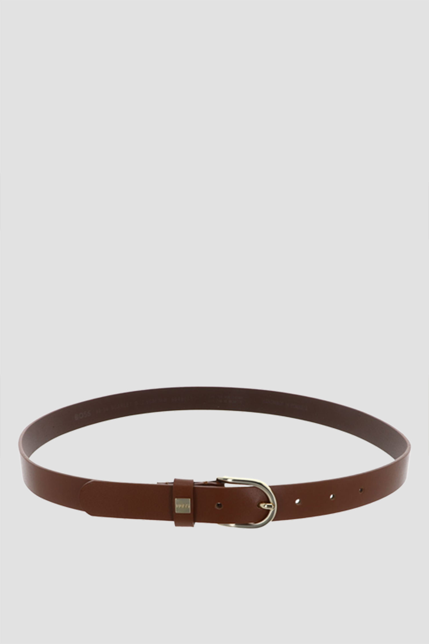 Жіночий коричневий шкіряний ремінь BOSS 50480650;215