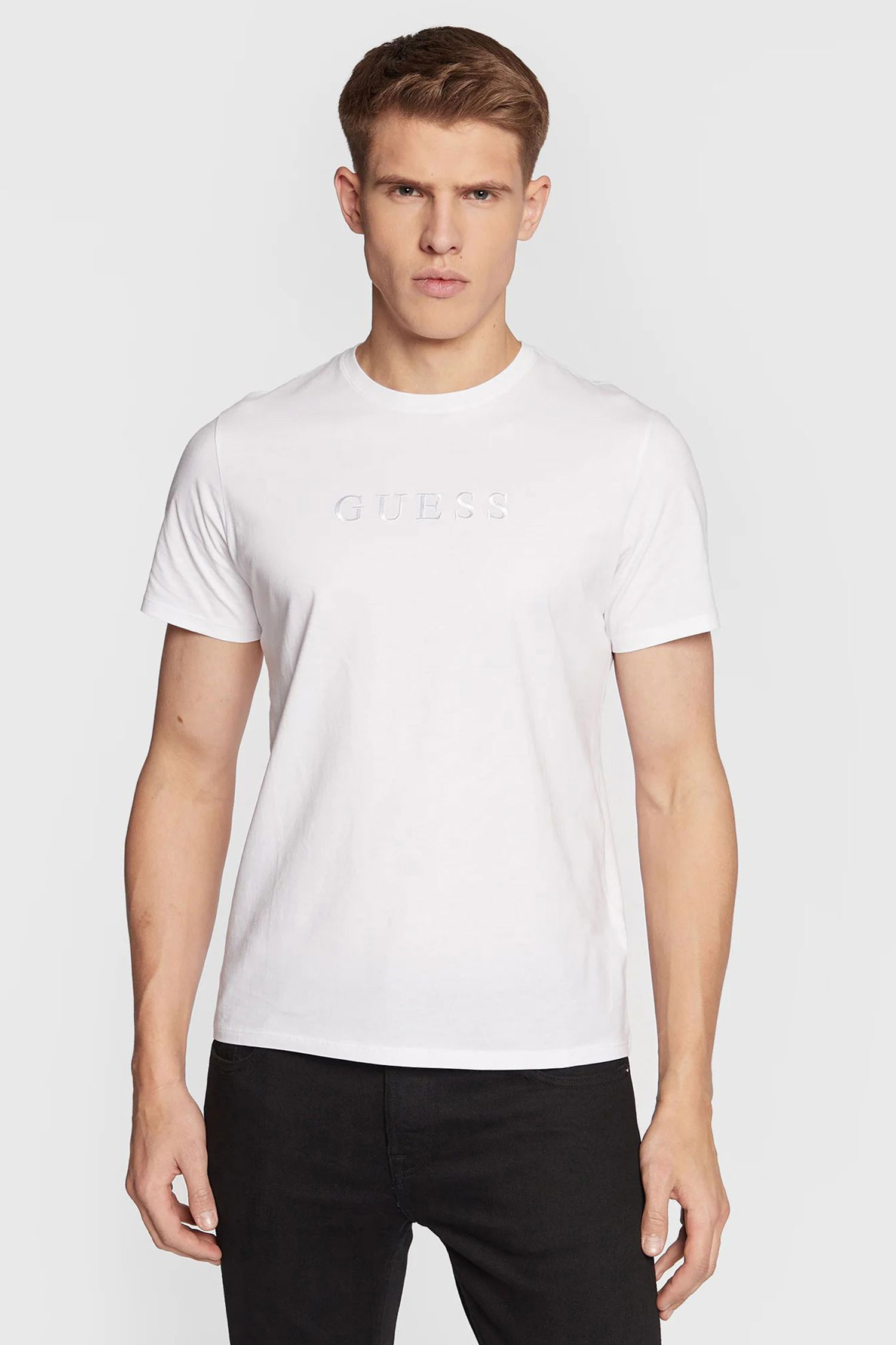 Мужская белая футболка Guess M2BP47.K7HD0;G011