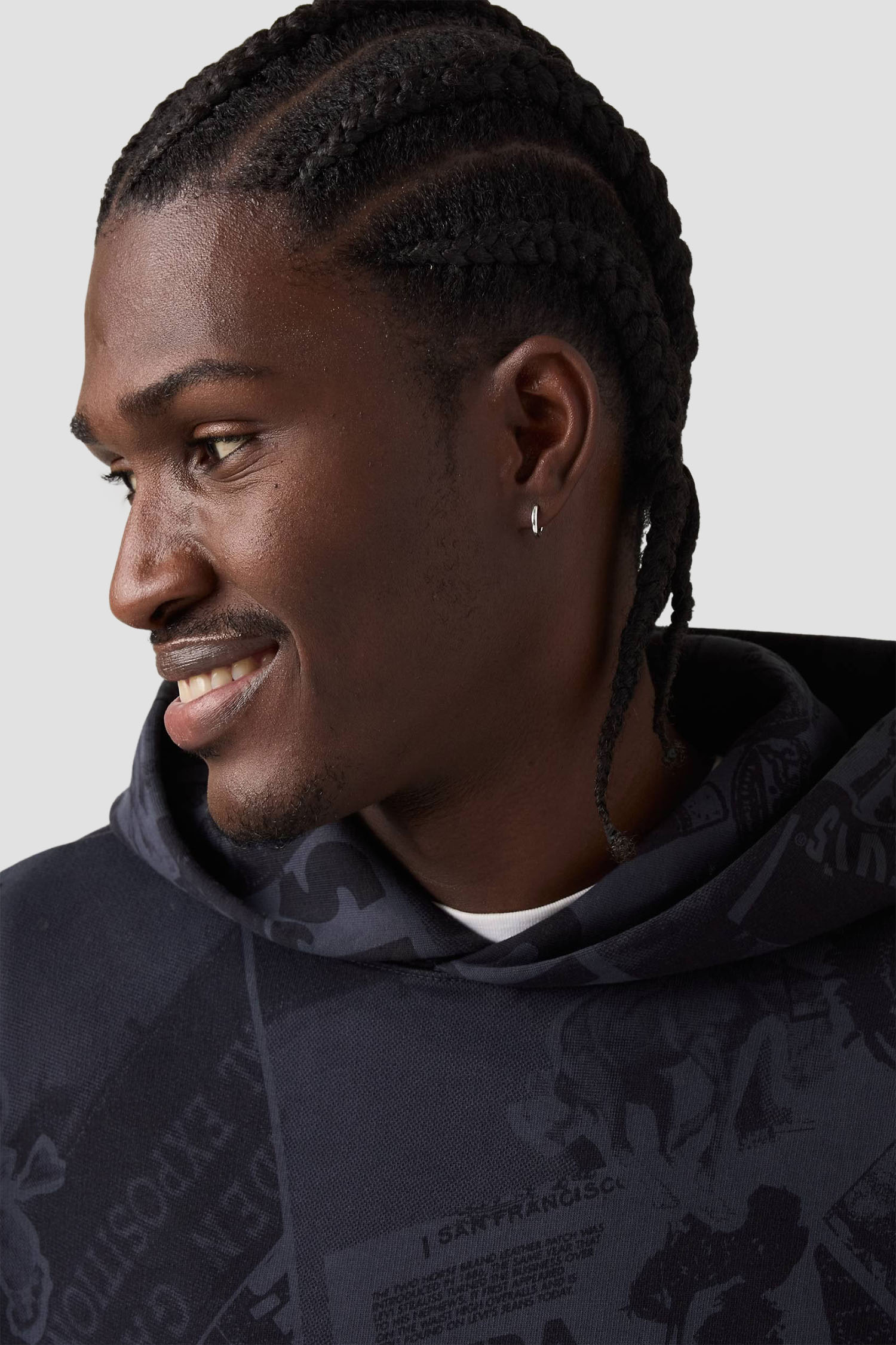 Мужское темно-синее худи с узором Levi’s® 0065D;0000