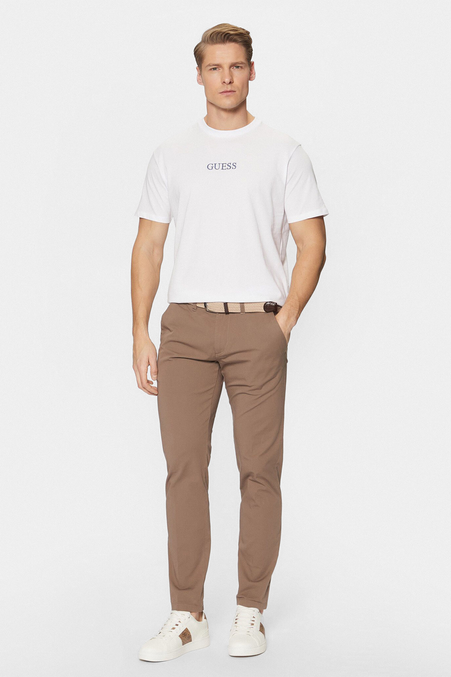 Мужская белая футболка Guess M5RI58.K9RM1;G011