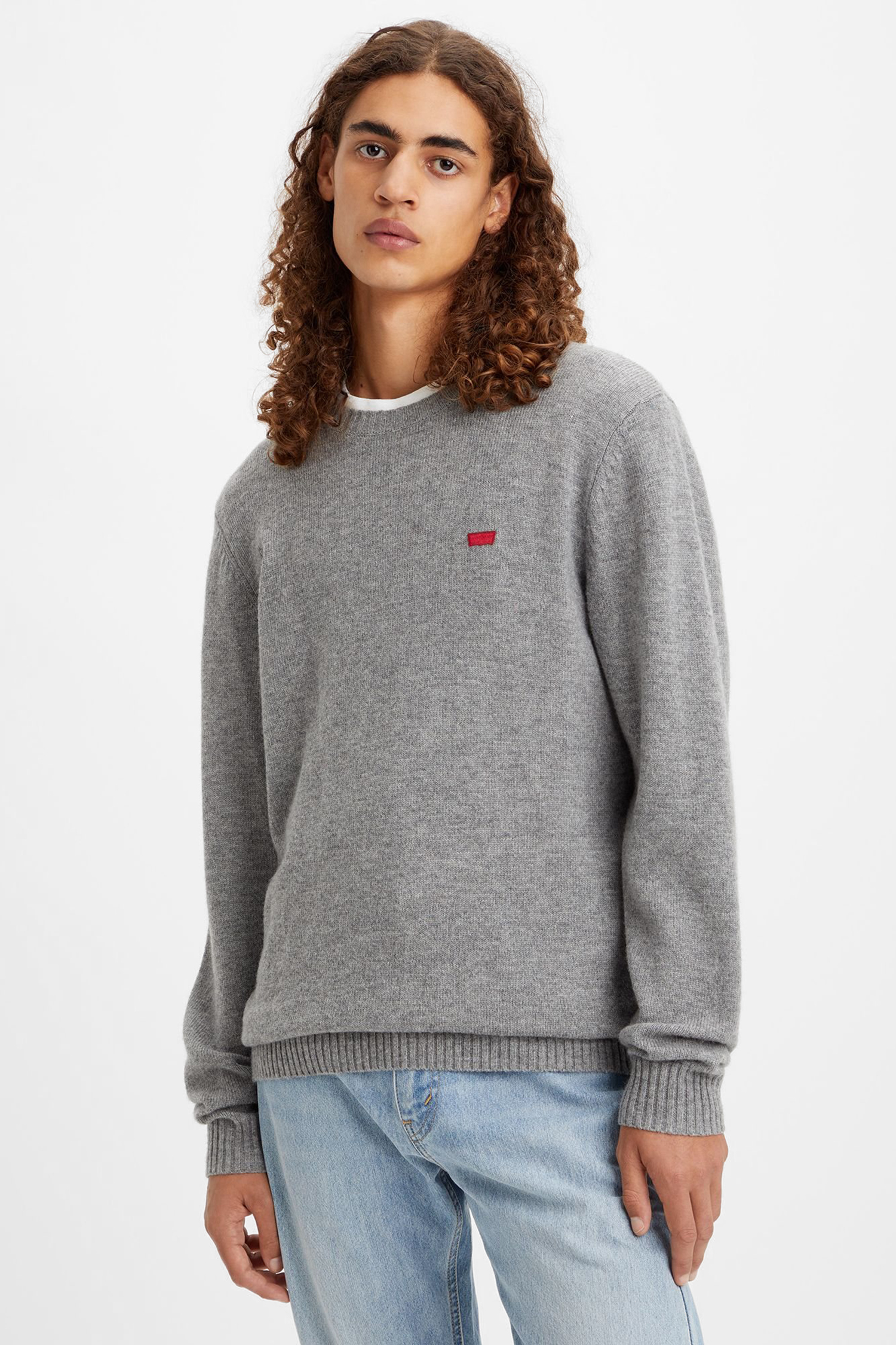 Мужской серый шерстяной джемпер Levi’s® A4320;0000