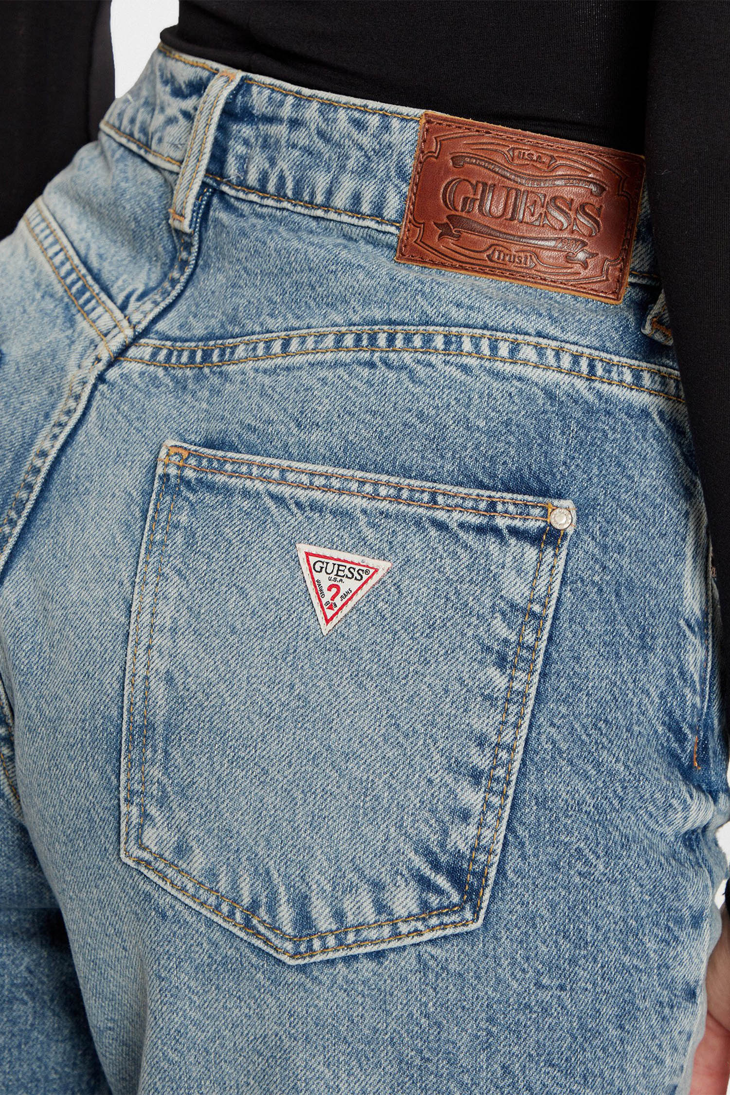 Женские голубые джинсы Guess W5RA21.D5LR2;SCDS