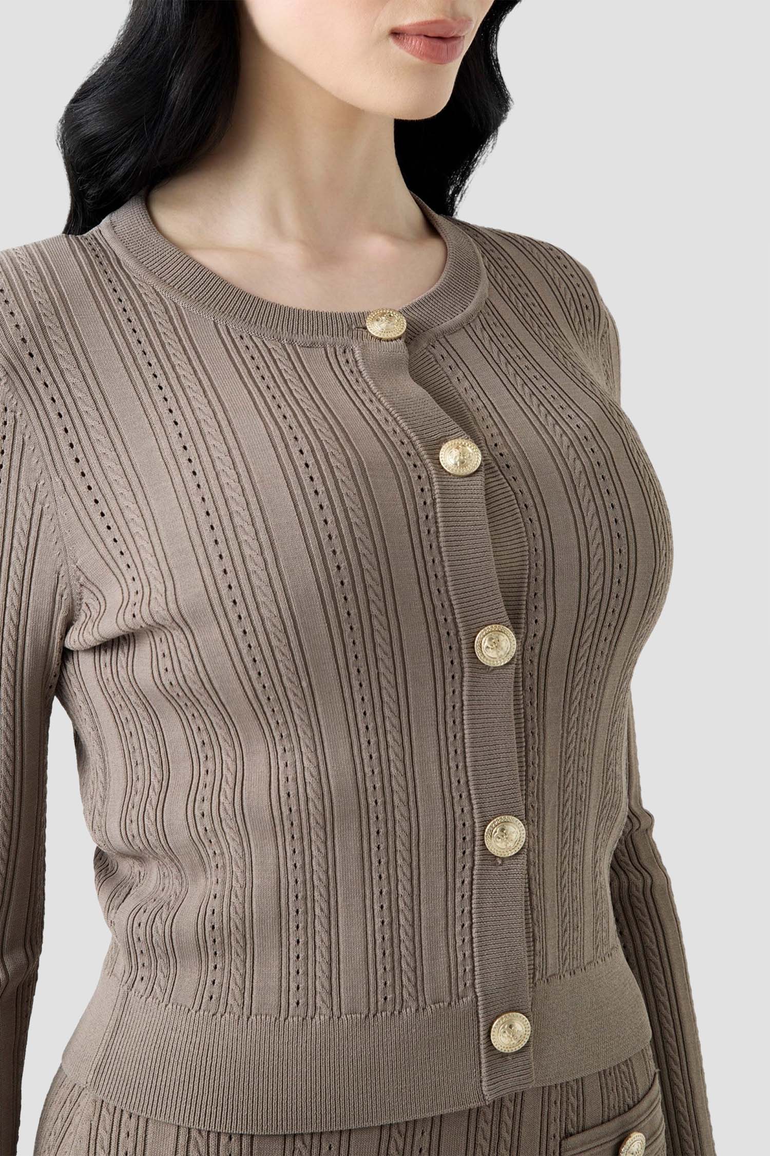 Женский бежевый кардиган Guess W6YR26.Z0973;G1K8