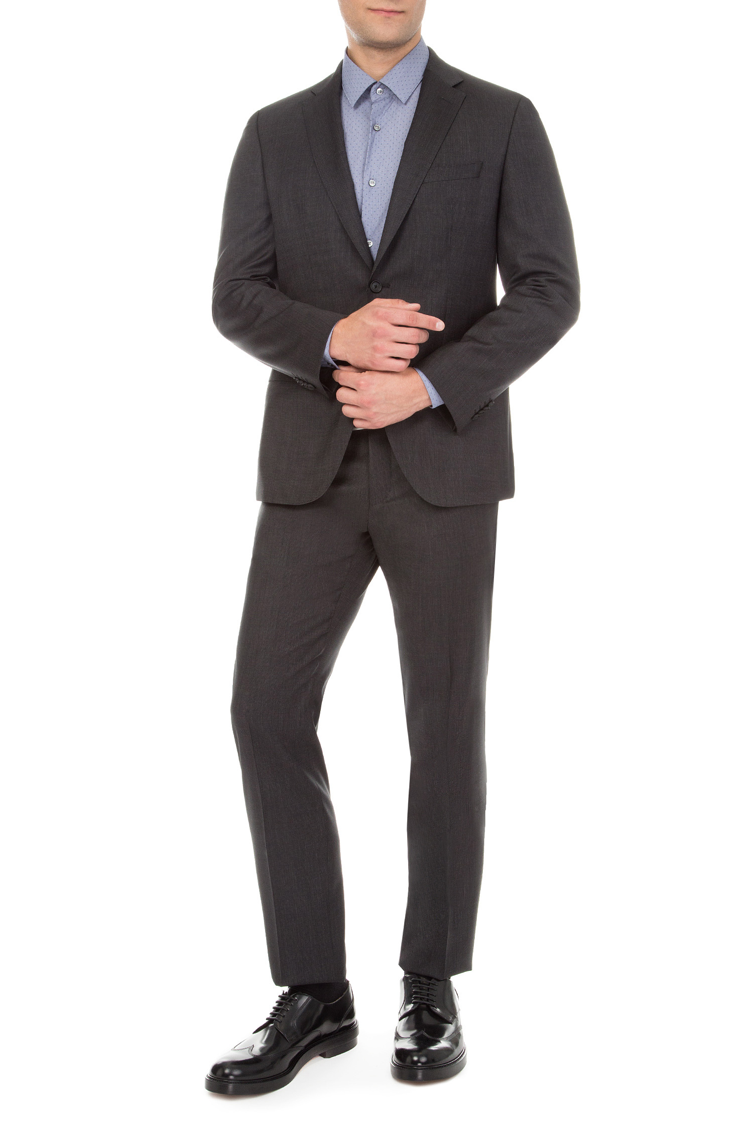 Мужской черный костюм Travel (пиджак, брюки) BOSS 50393630;001