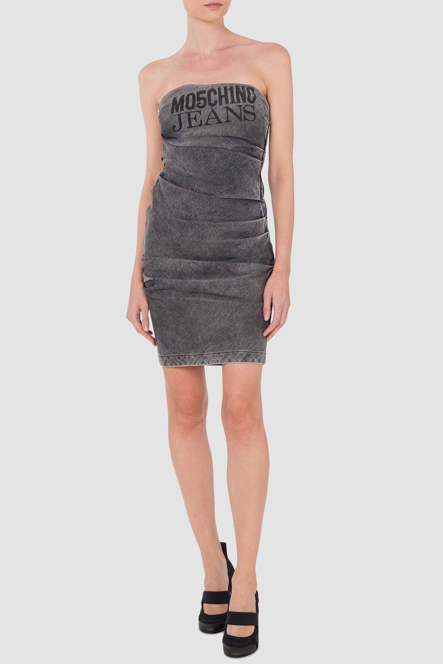 Женское серое джинсовое платье Moschino A0430.3219;1508
