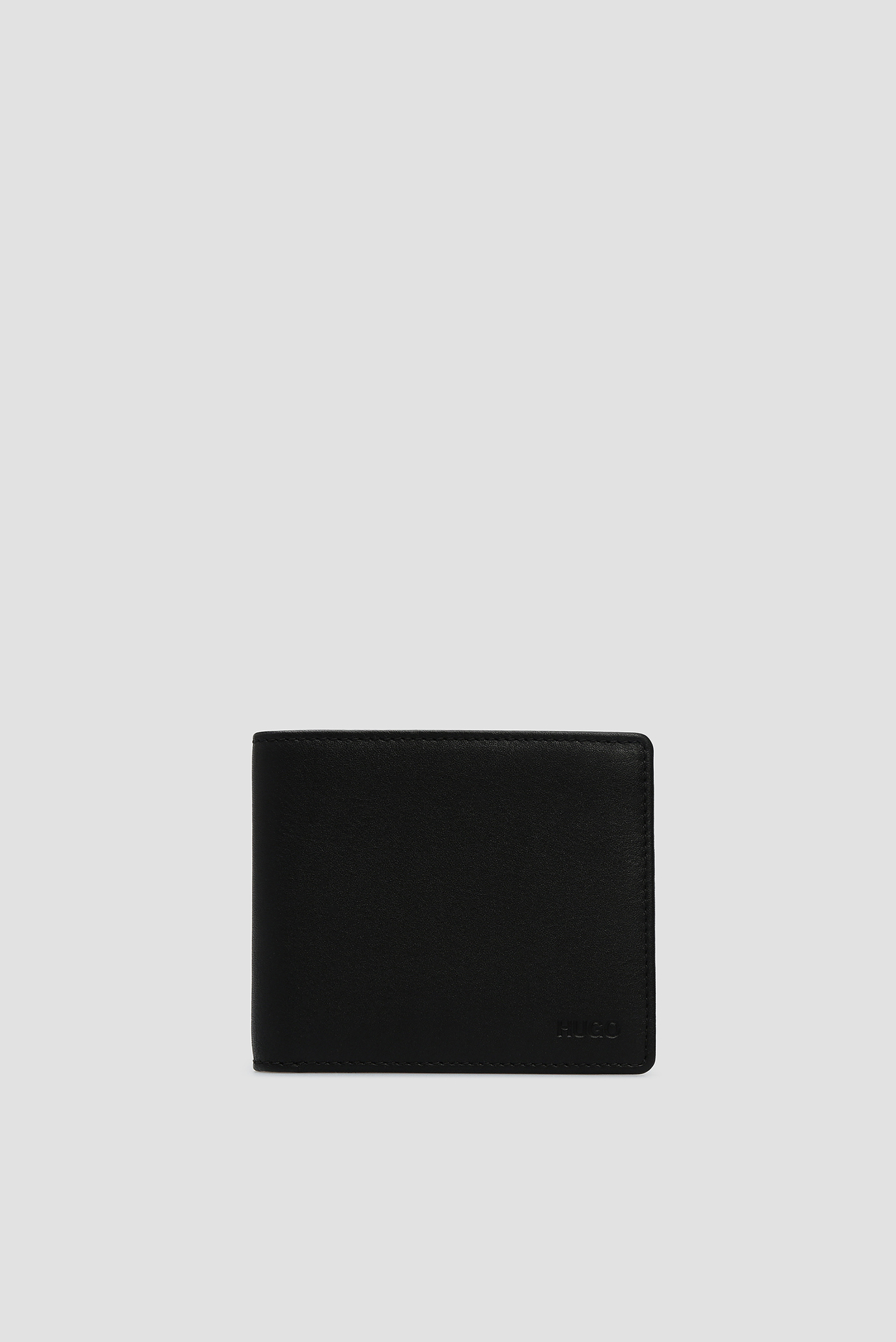 Чоловічий чорний шкіряний гаманець HUGO 50312006;001