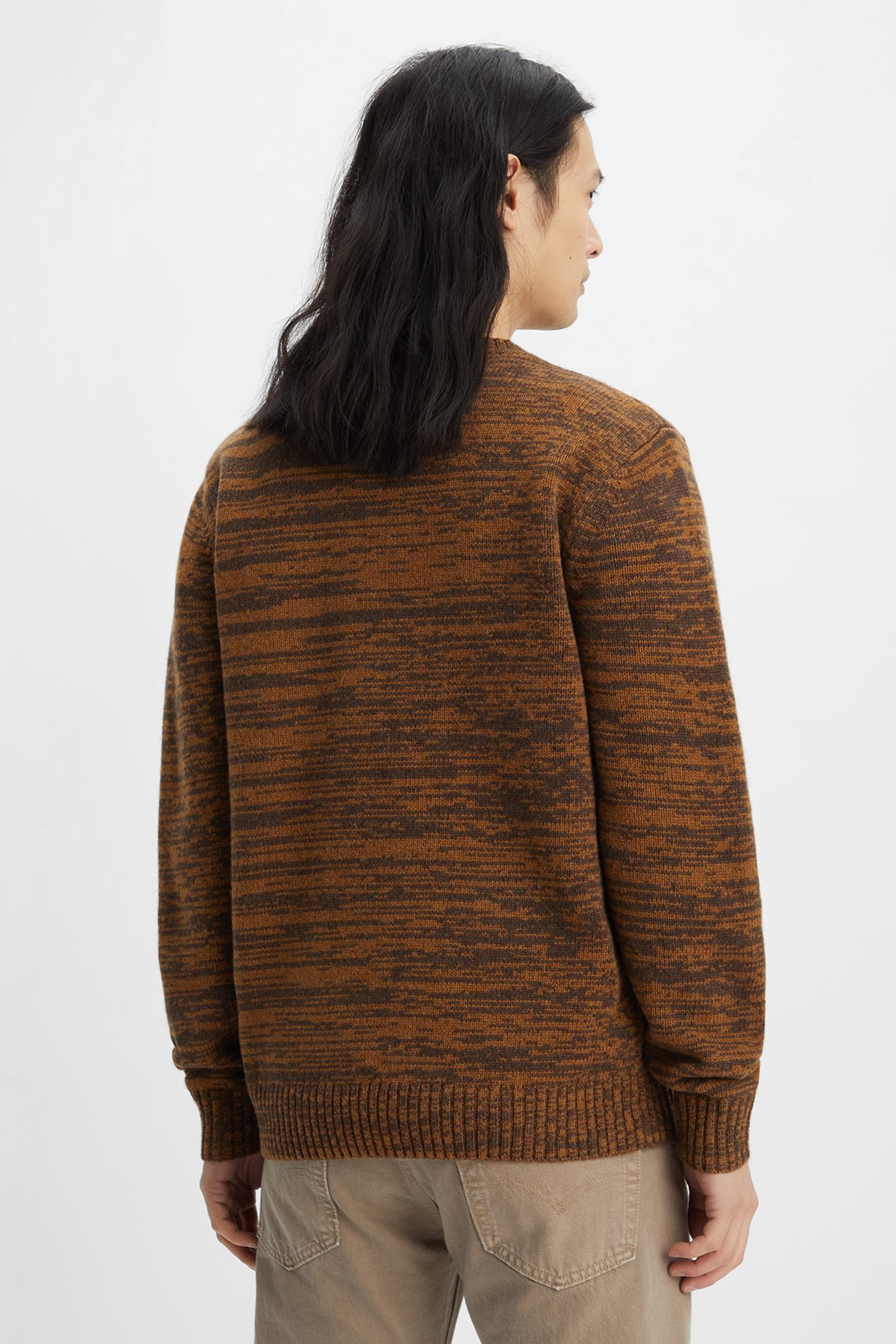 Мужской коричневый шерстяной джемпер Levi’s® A4320;0011