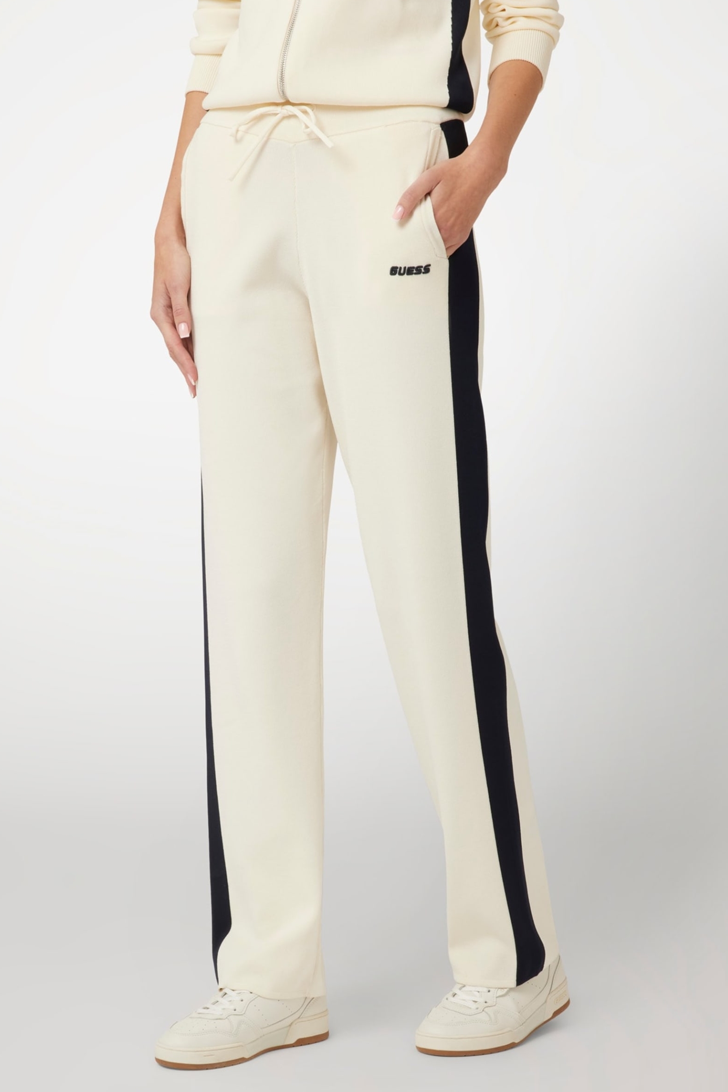 Женские белые спортивные брюки Guess V4BB17.ZZ04U;G1H6