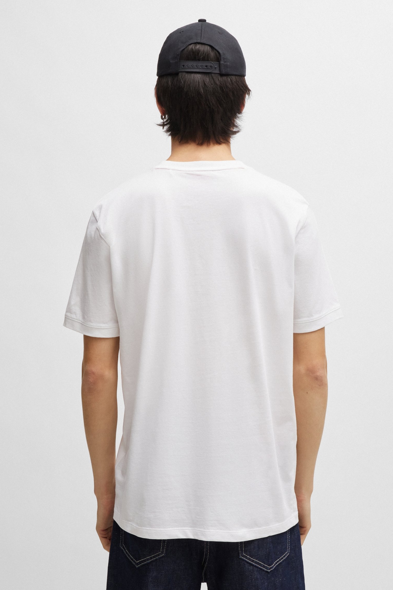 Мужская белая футболка HUGO 50447978;100