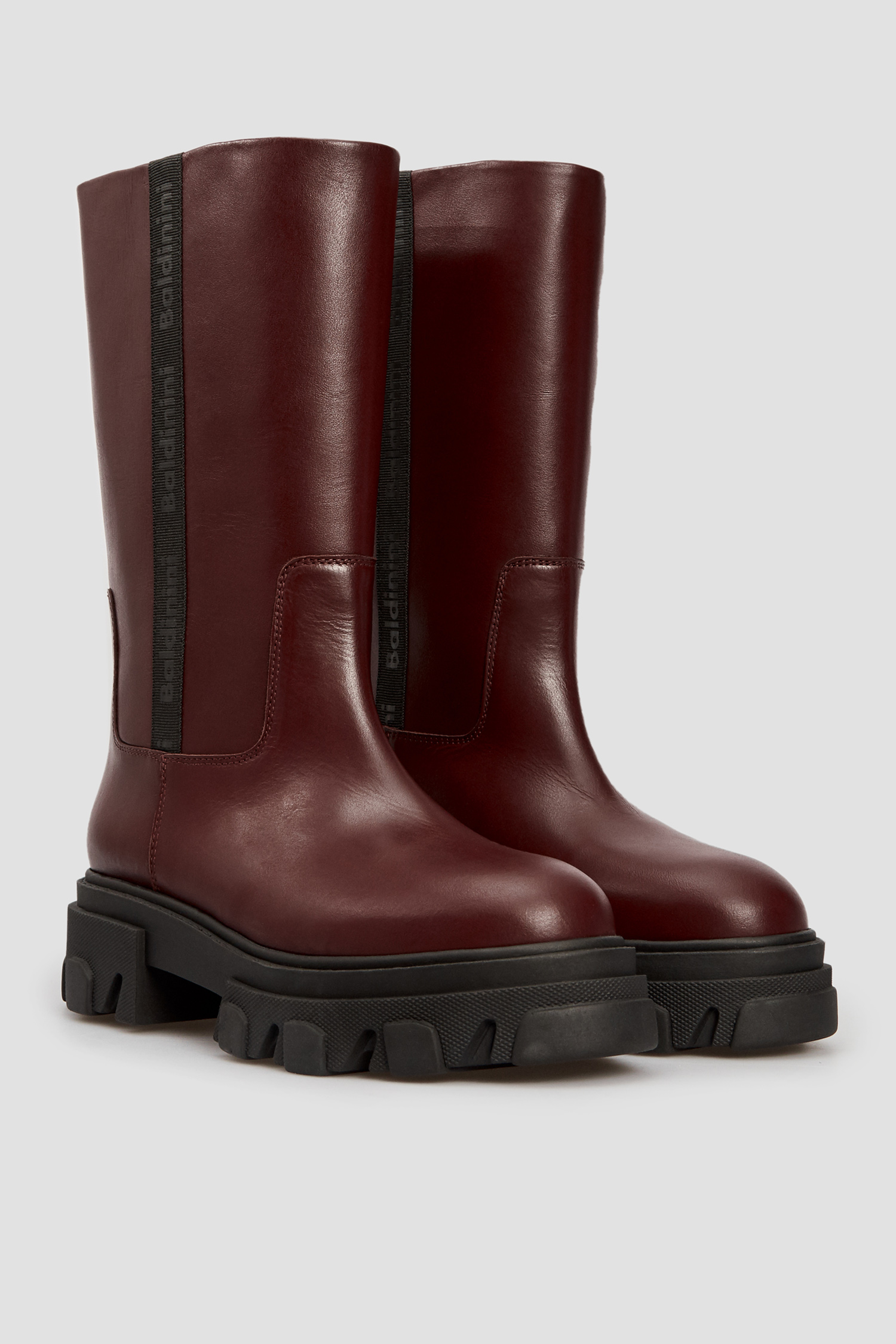 Жіночі бордові шкіряні чоботи BALDININI D2BS40VIGE;7046