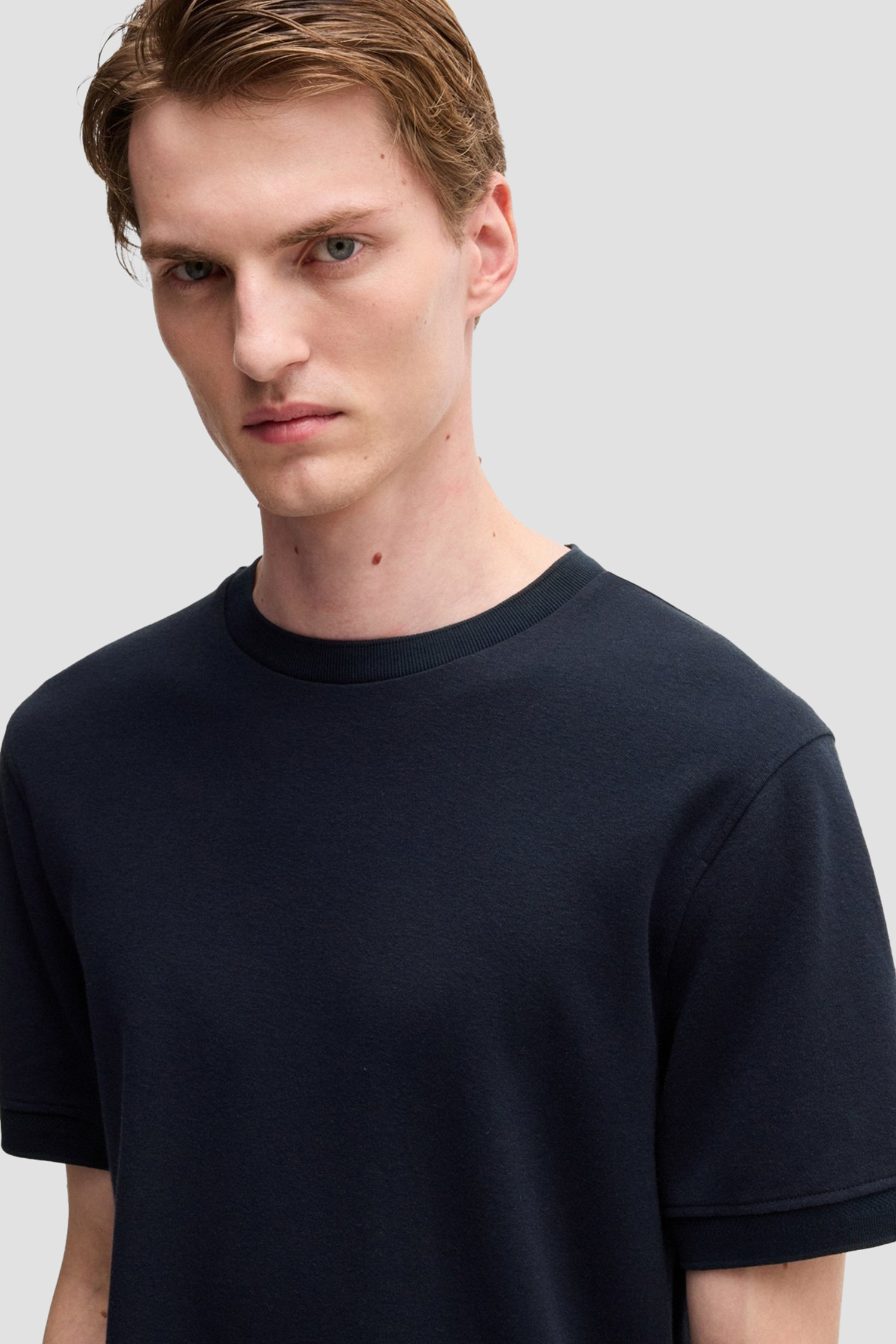 Мужская темно-синяя футболка BOSS 50531270;404