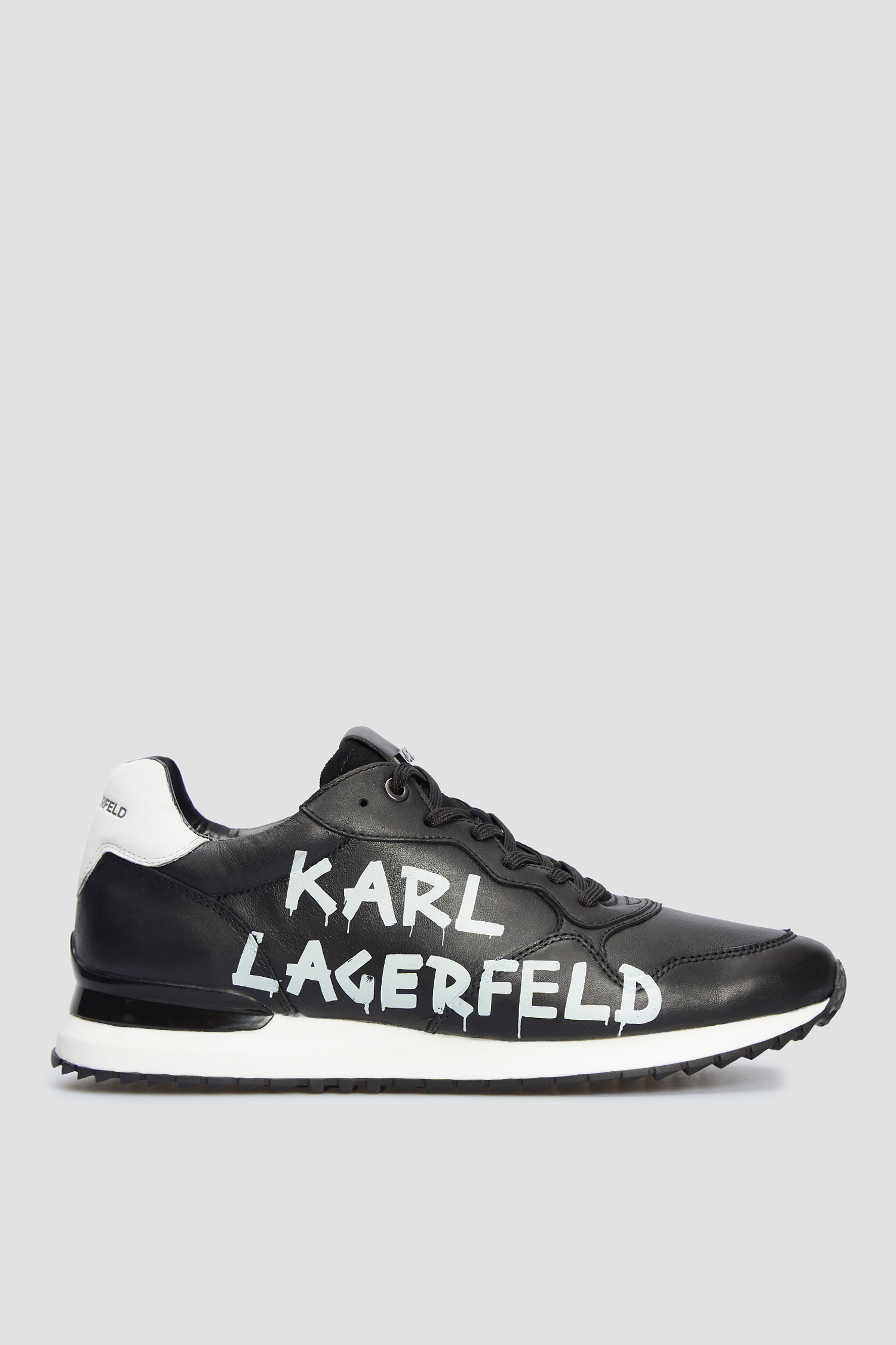 Мужские черные кожаные кроссовки Karl Lagerfeld 511470.855014;990
