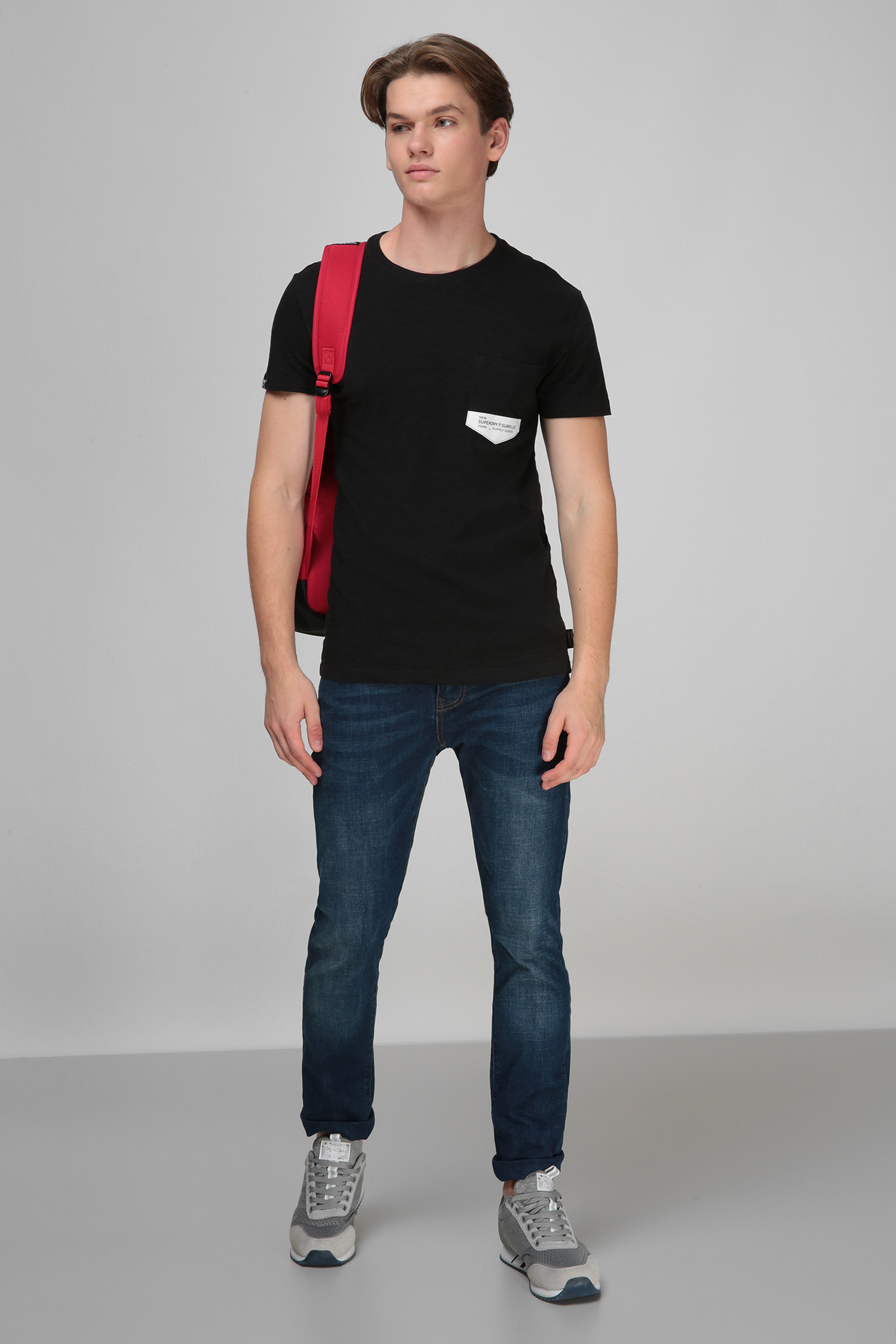 Черная футболка для парней SuperDry M1010020A;AOF