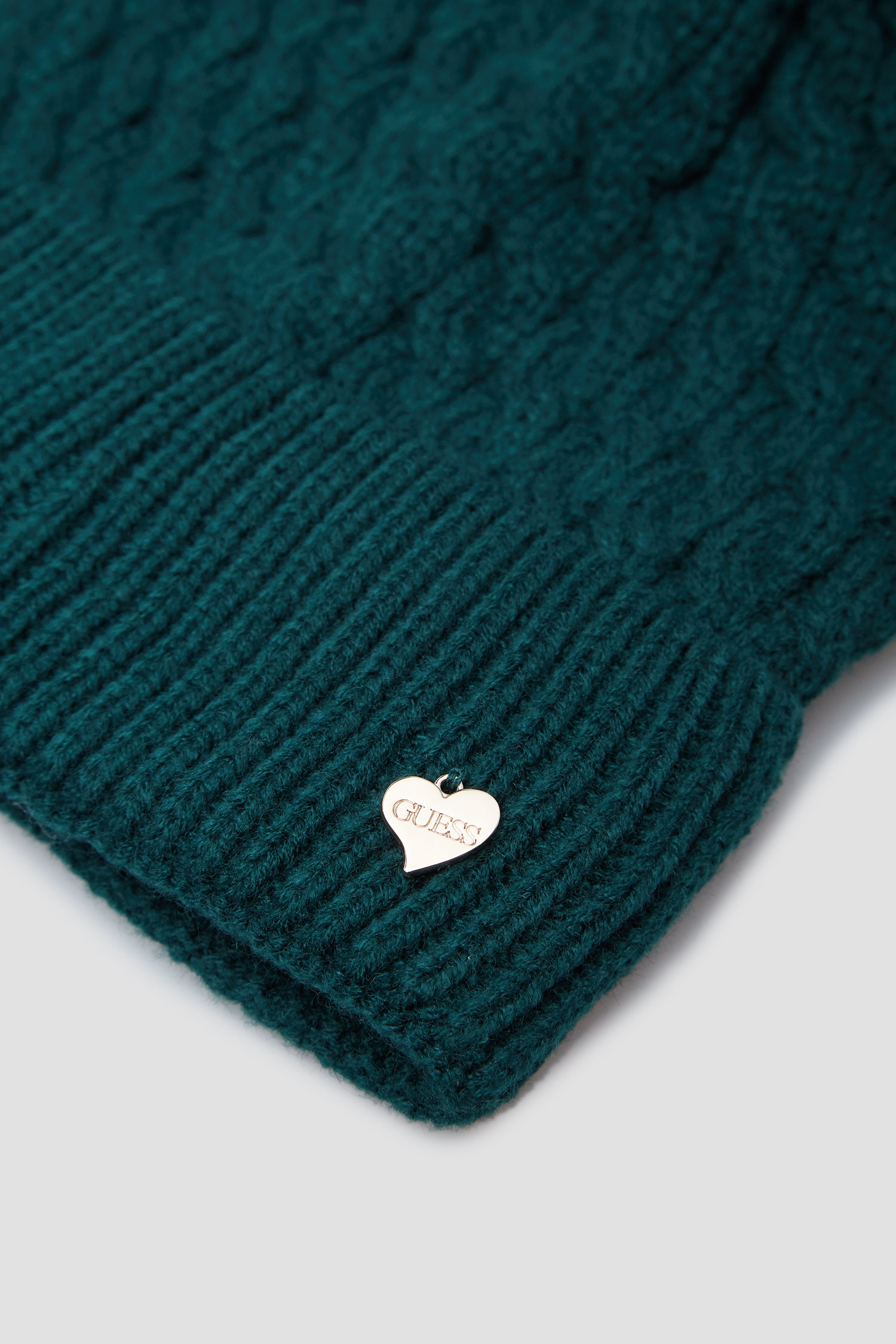 Женская зеленая шапка Guess AW8201.WOL01;FOR