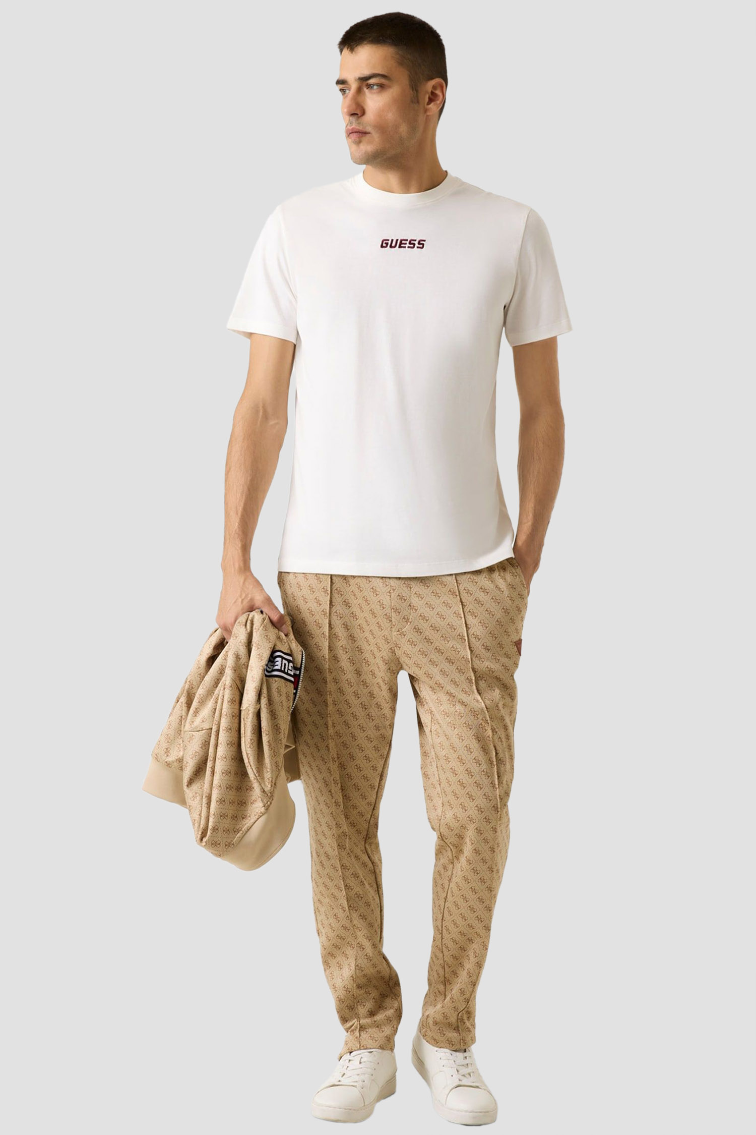 Чоловіча біла футболка Guess Z6RI00.I3Z14;G018