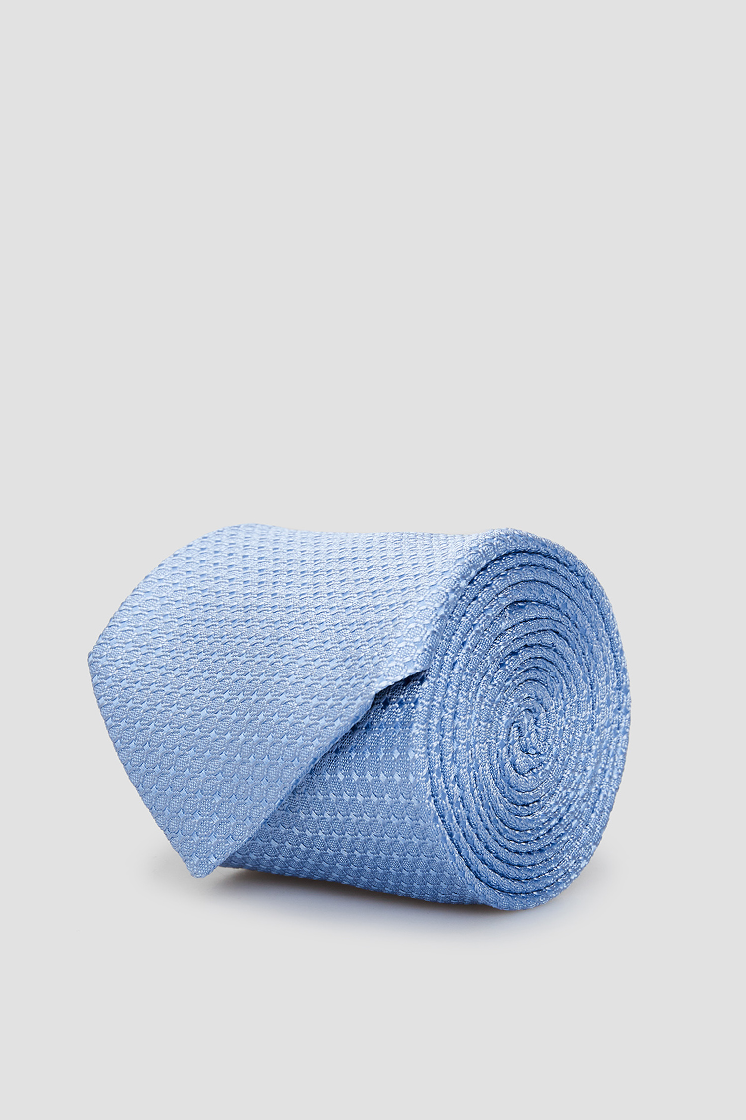 Чоловіча блакитна шовкова краватка BOSS 50451731;450