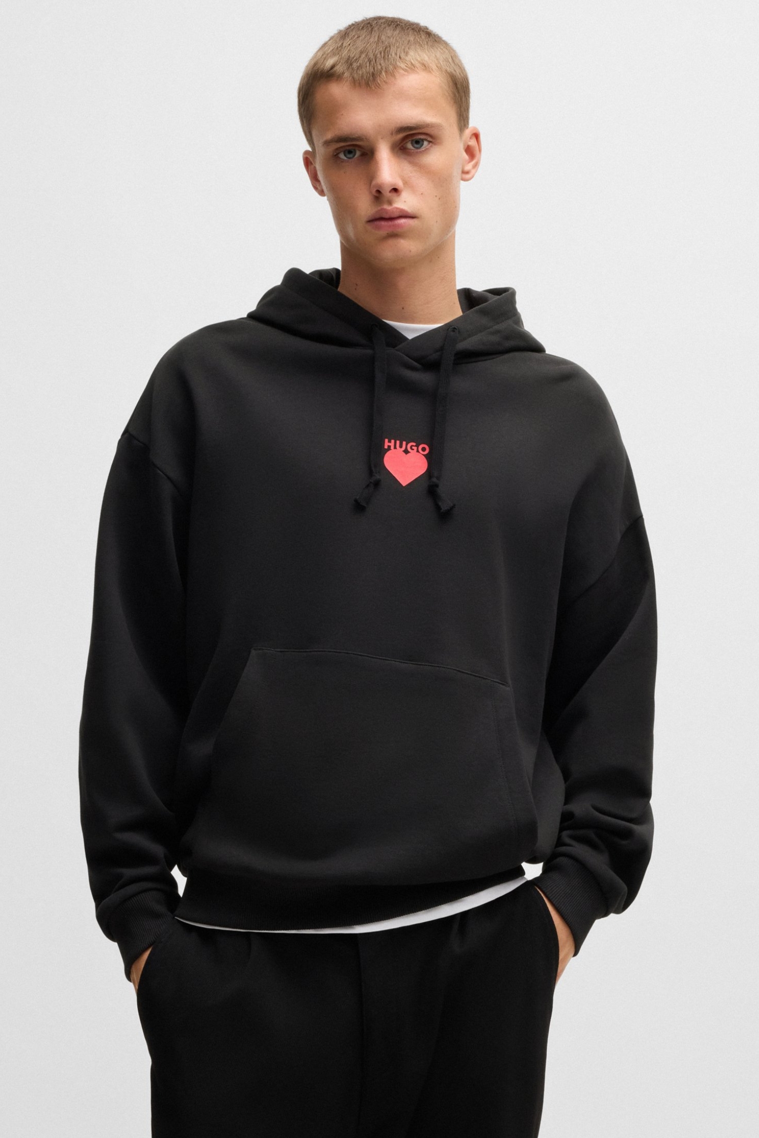 Чоловіче чорне худі HUGO 50530577;001