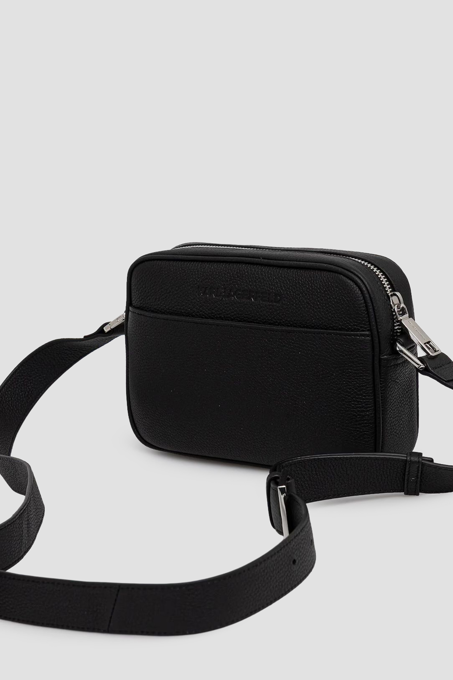 Мужская черная кожаная сумка Karl Lagerfeld A3M30176;999