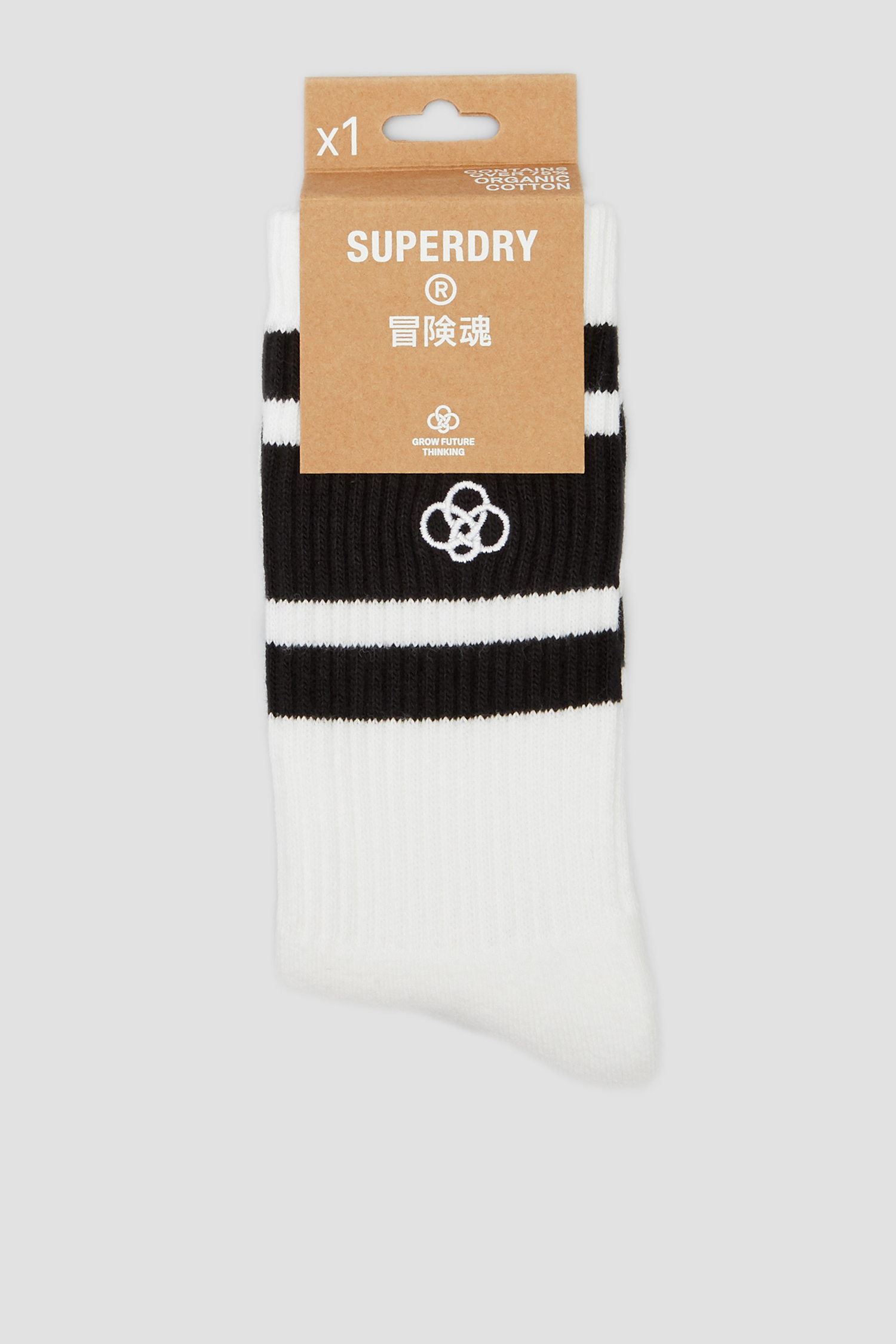 Чоловічі білі шкарпетки SuperDry Y3110018A;01C