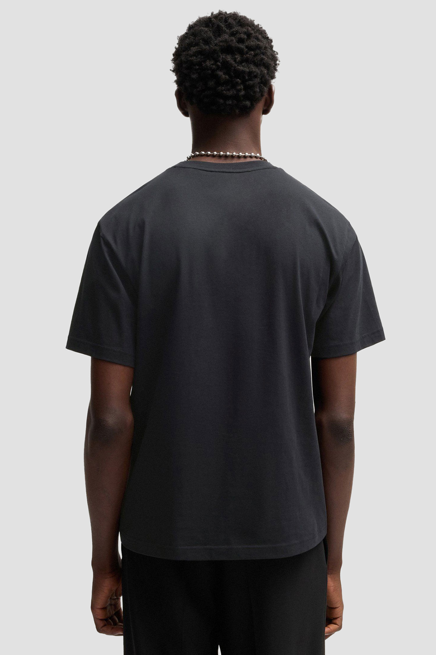 Мужская черная футболка HUGO 50537535;001