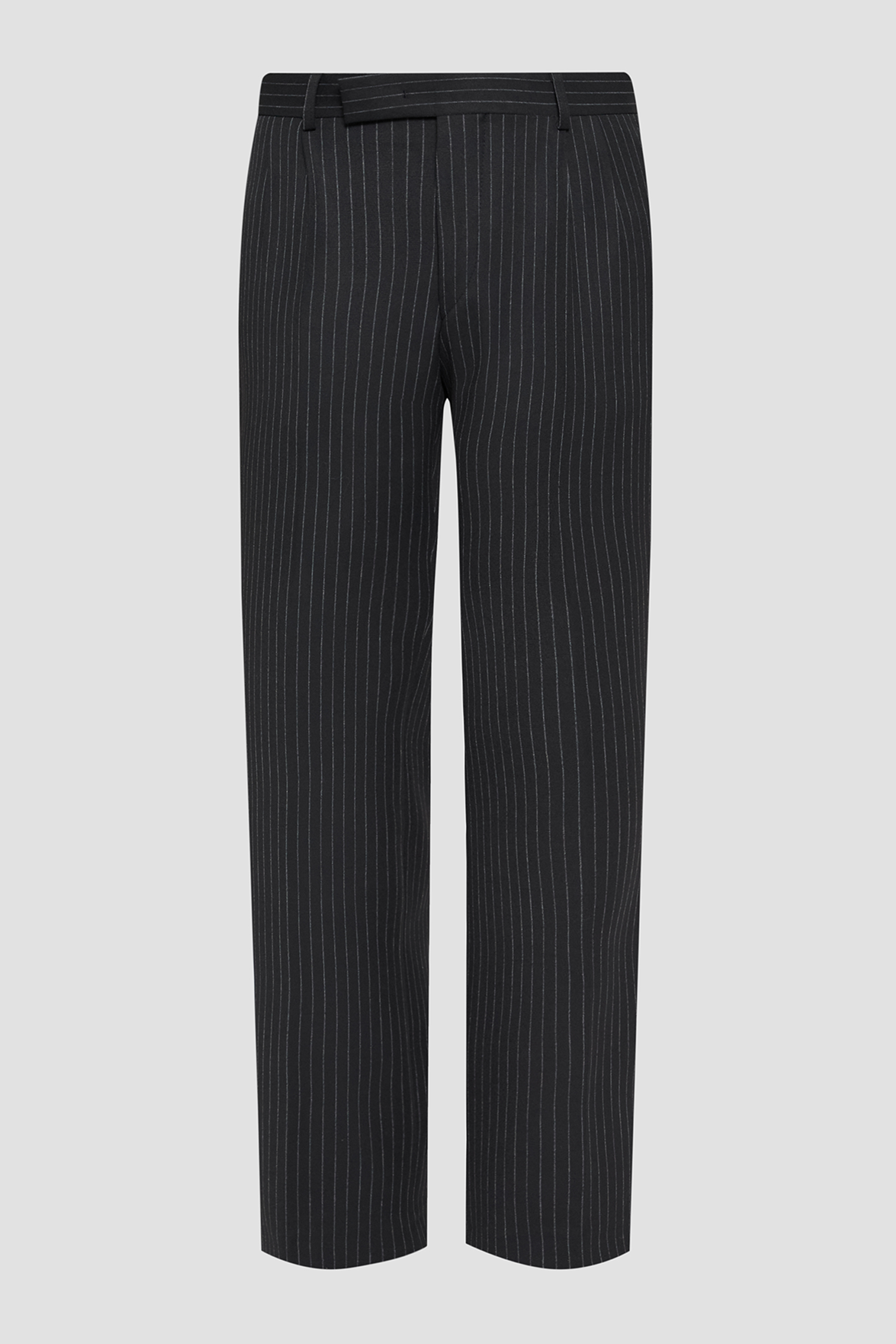 Чоловічі чорні брюки у смужку Karl Lagerfeld 553032.255081;991