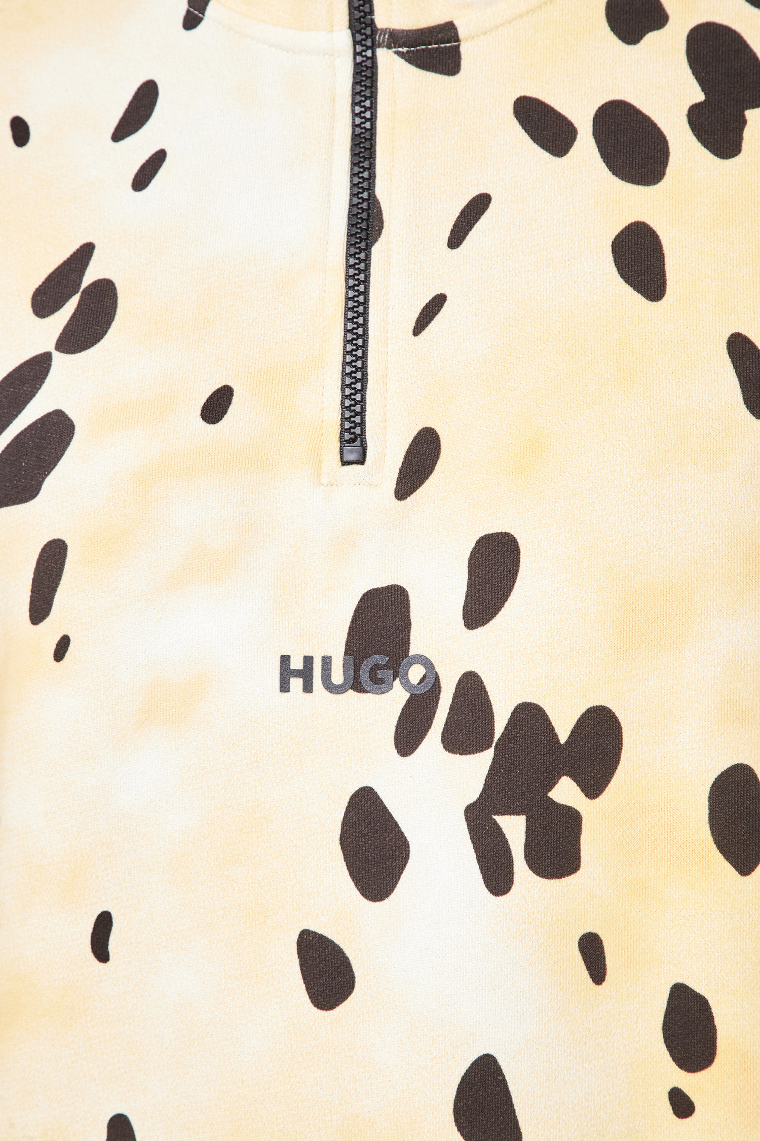 Мужская желтая спортивная кофта с узором HUGO 50498226;278