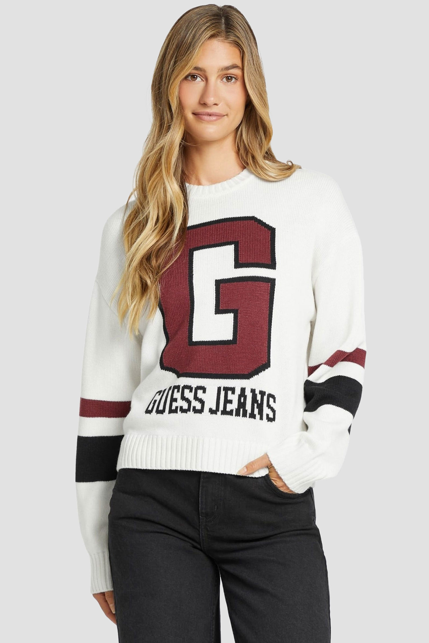 Жіночий білий джемпер Guess Jeans W4BR11.Z3HN2;G293