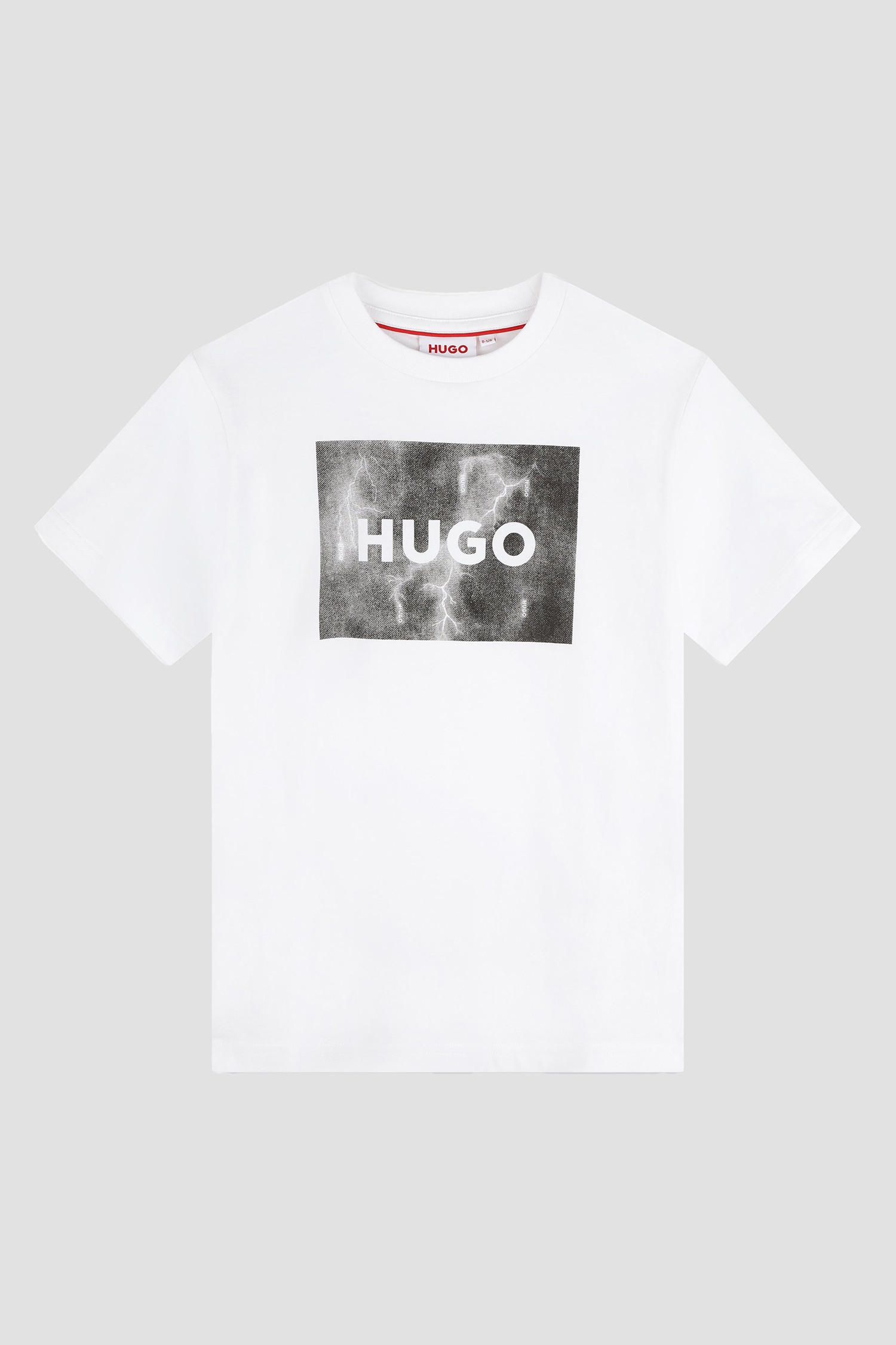 Дитяча біла футболка HUGO kids G00140;10P