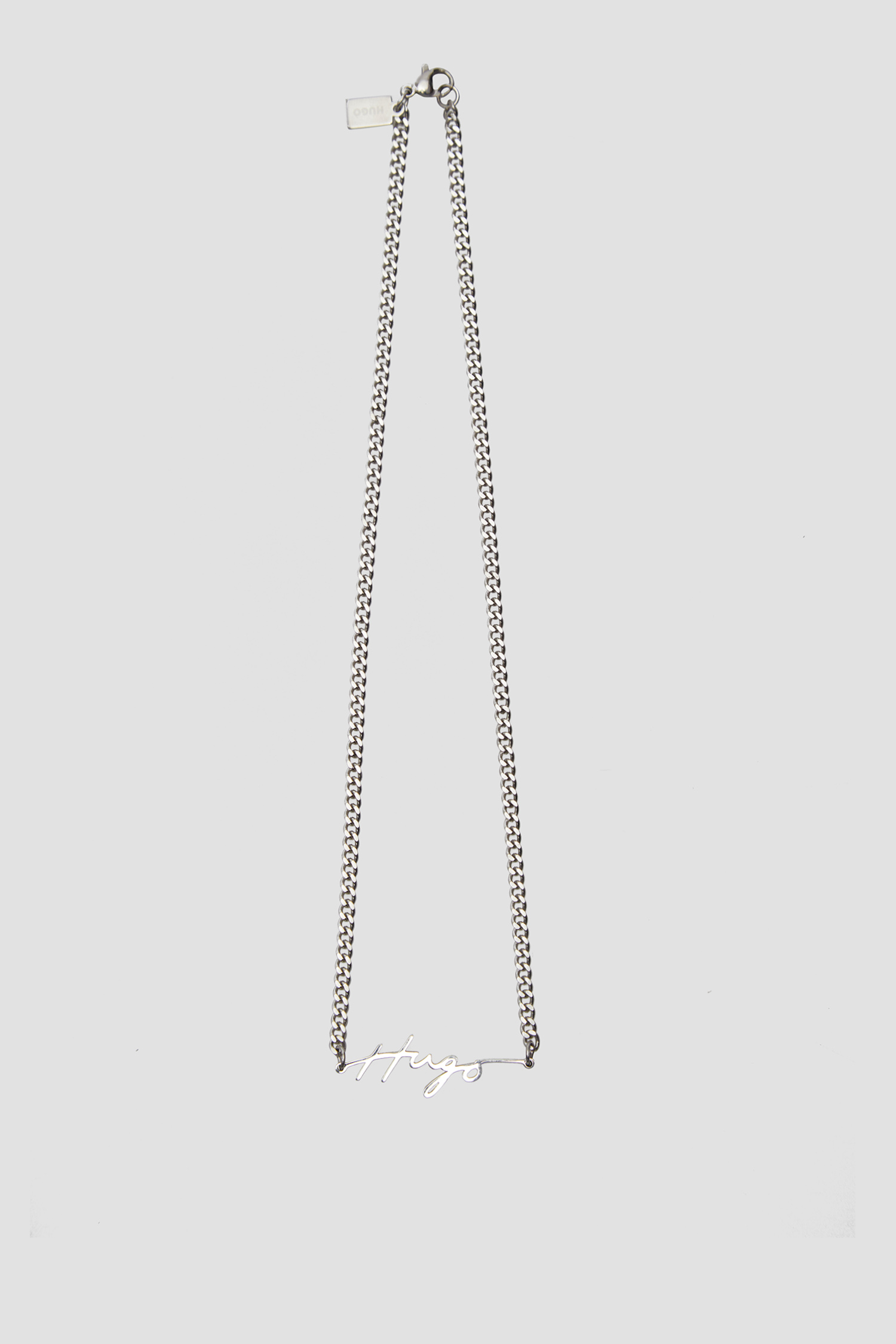Женское серебристое ожерелье HUGO 50516049;040