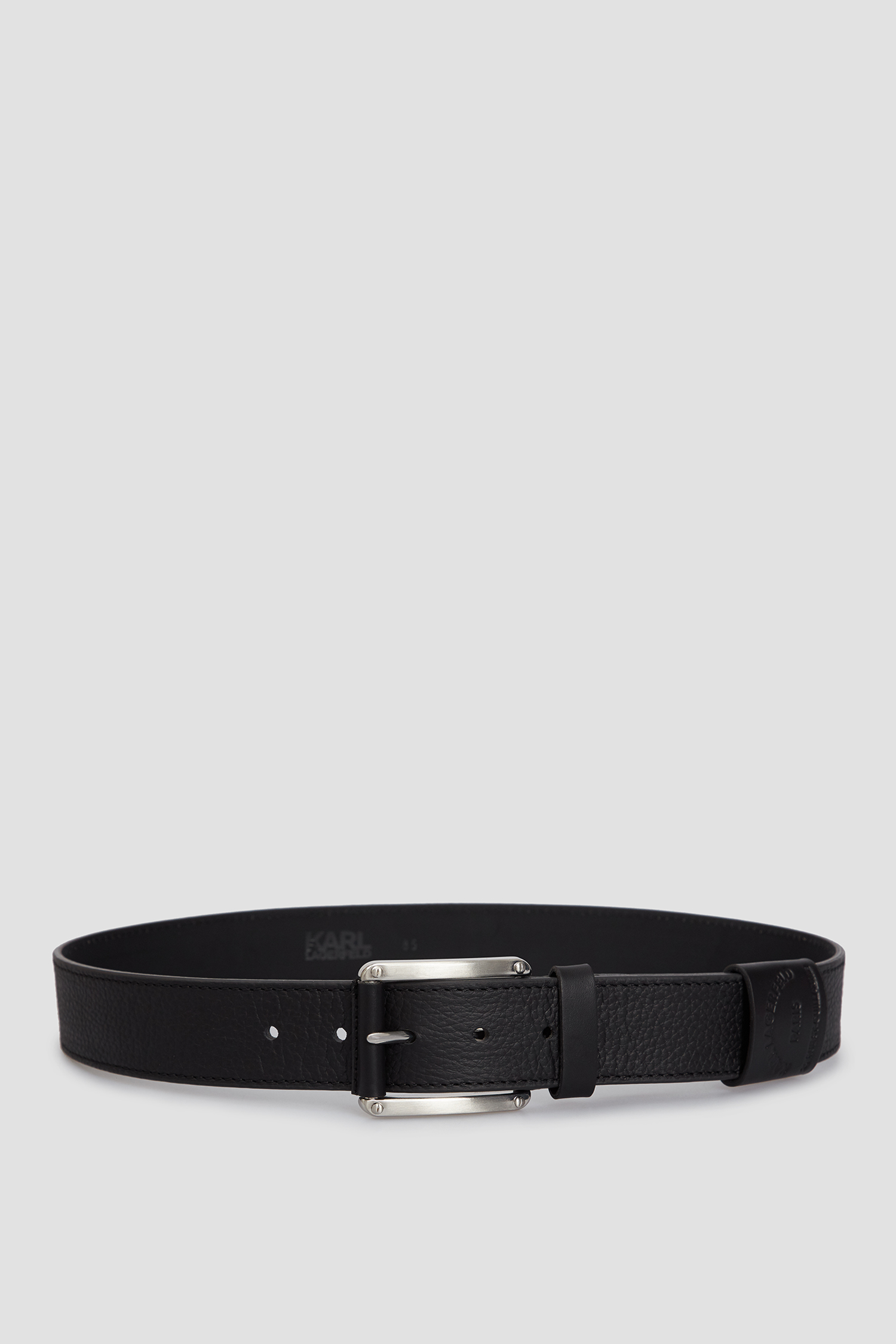 Мужской черный кожаный ремень Karl Lagerfeld 511451.815300;990